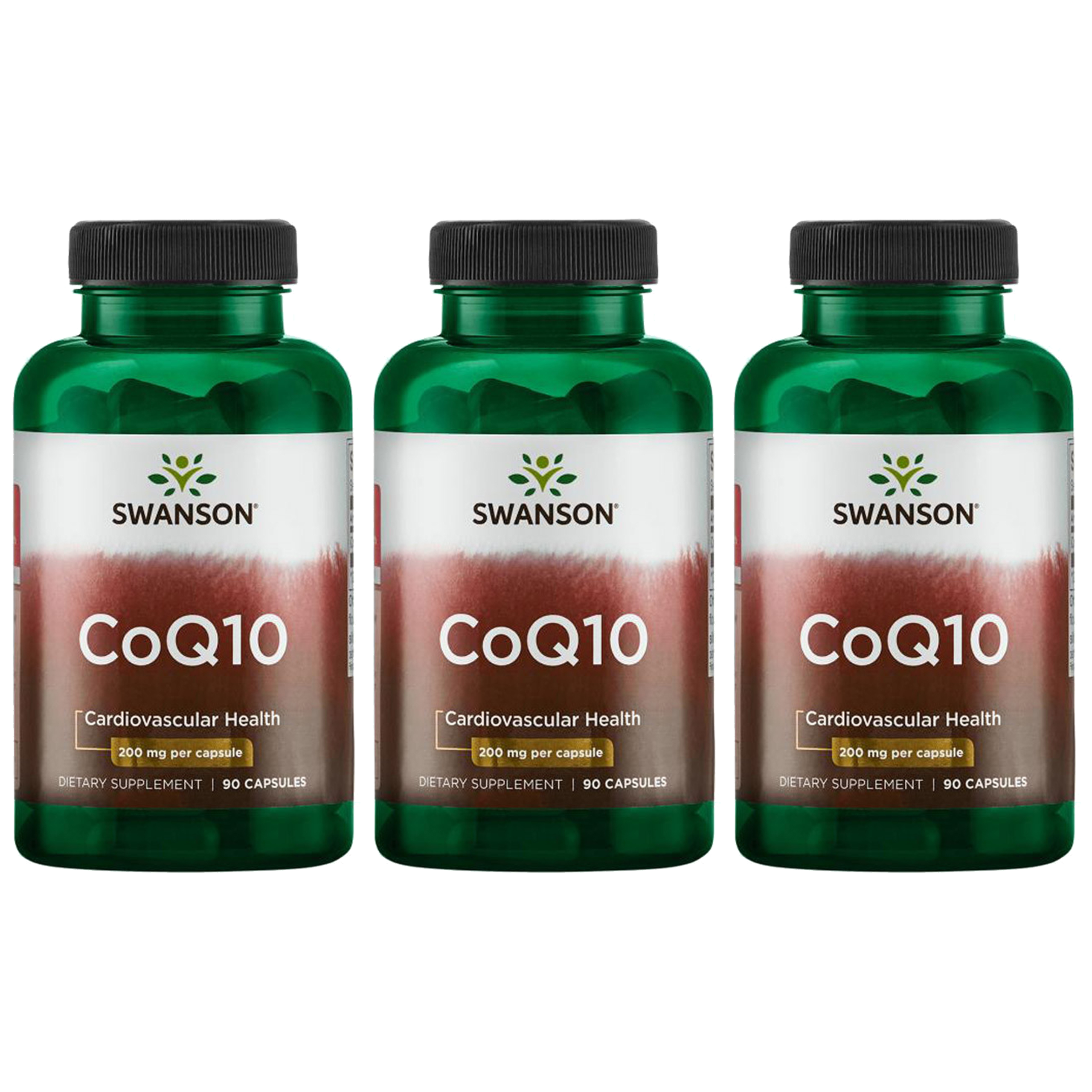 SWANSON CoQ10 200mg - 3x 90caps.