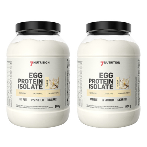 7 NUTRITION - Egg Protein Isolate - 2x 900g - Vanilla