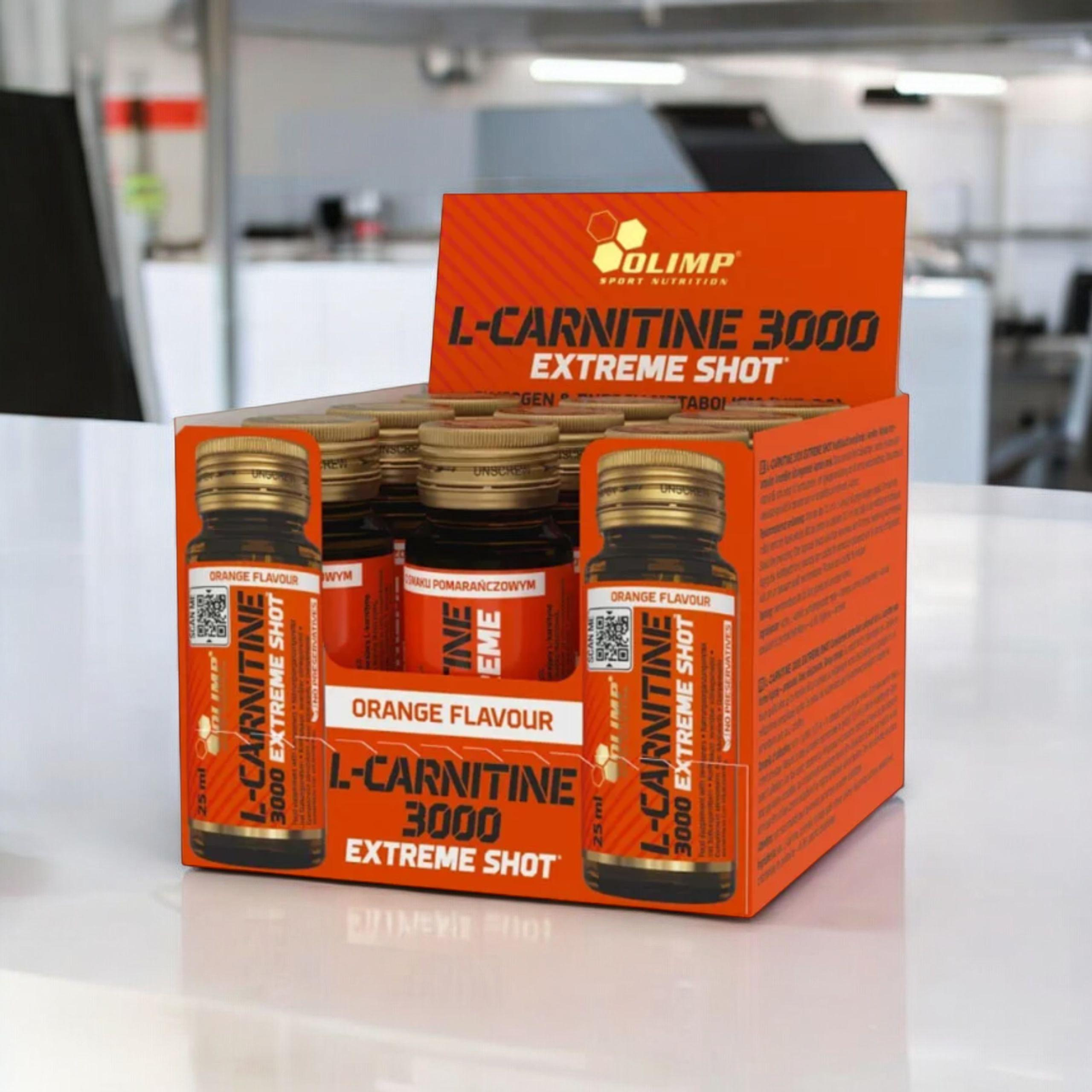 OLIMP - L-Carnitine 3000 Extreme Shot - 9x 2x 25ml - Orange