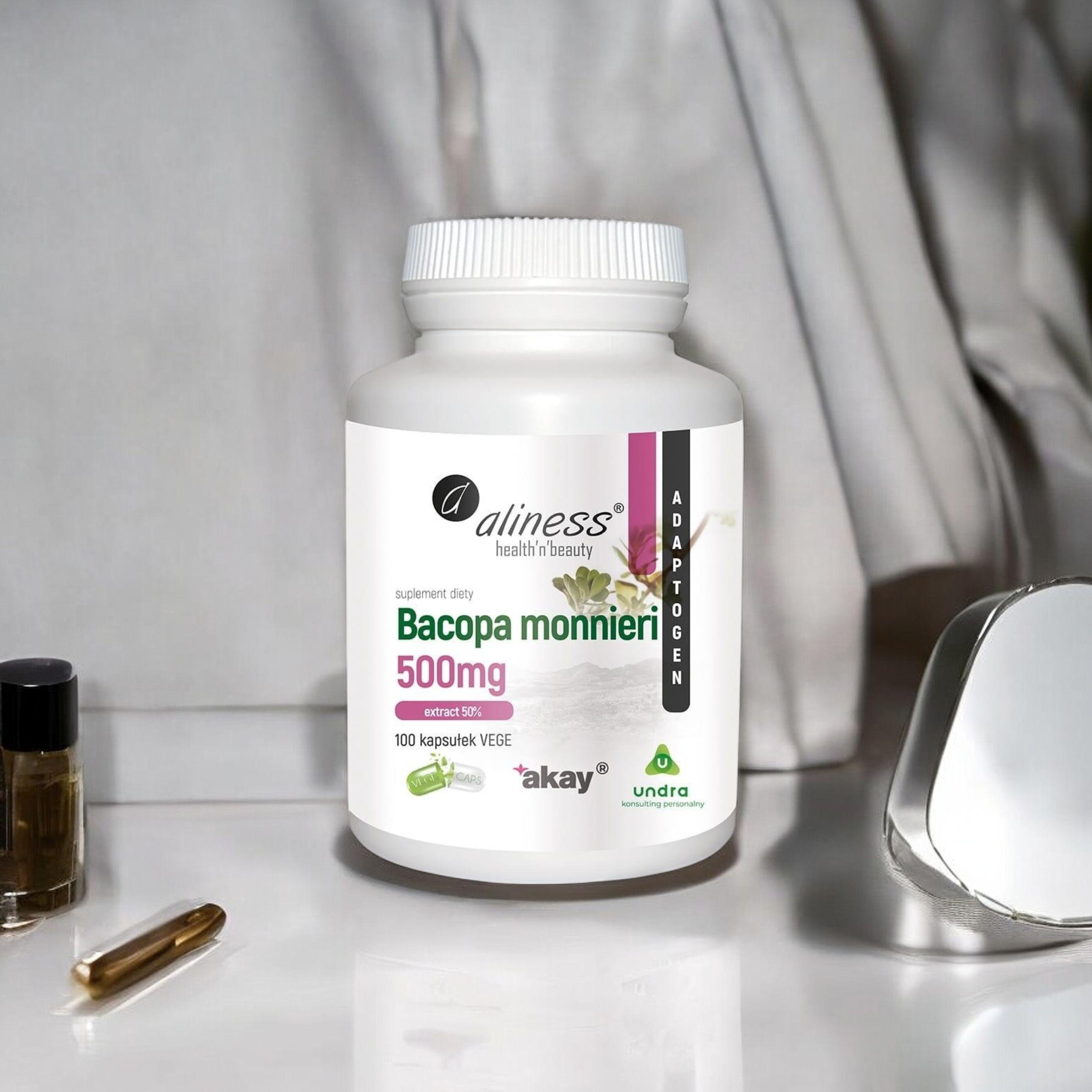 ALINESS - Bacopa Monnieri Extract 500mg - 2x 100vcaps.