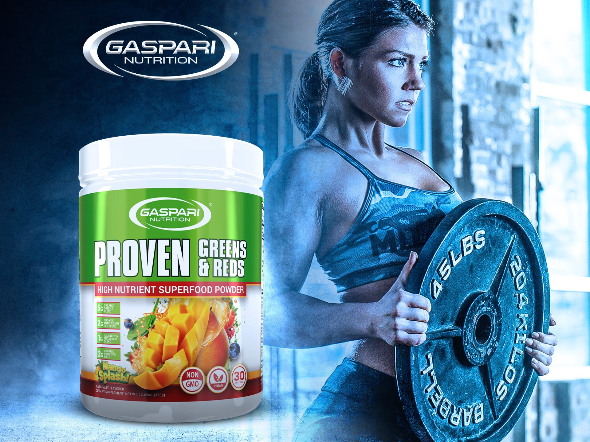 GASPARI NUTRITION Proven Greens & Reds - 3x 360g