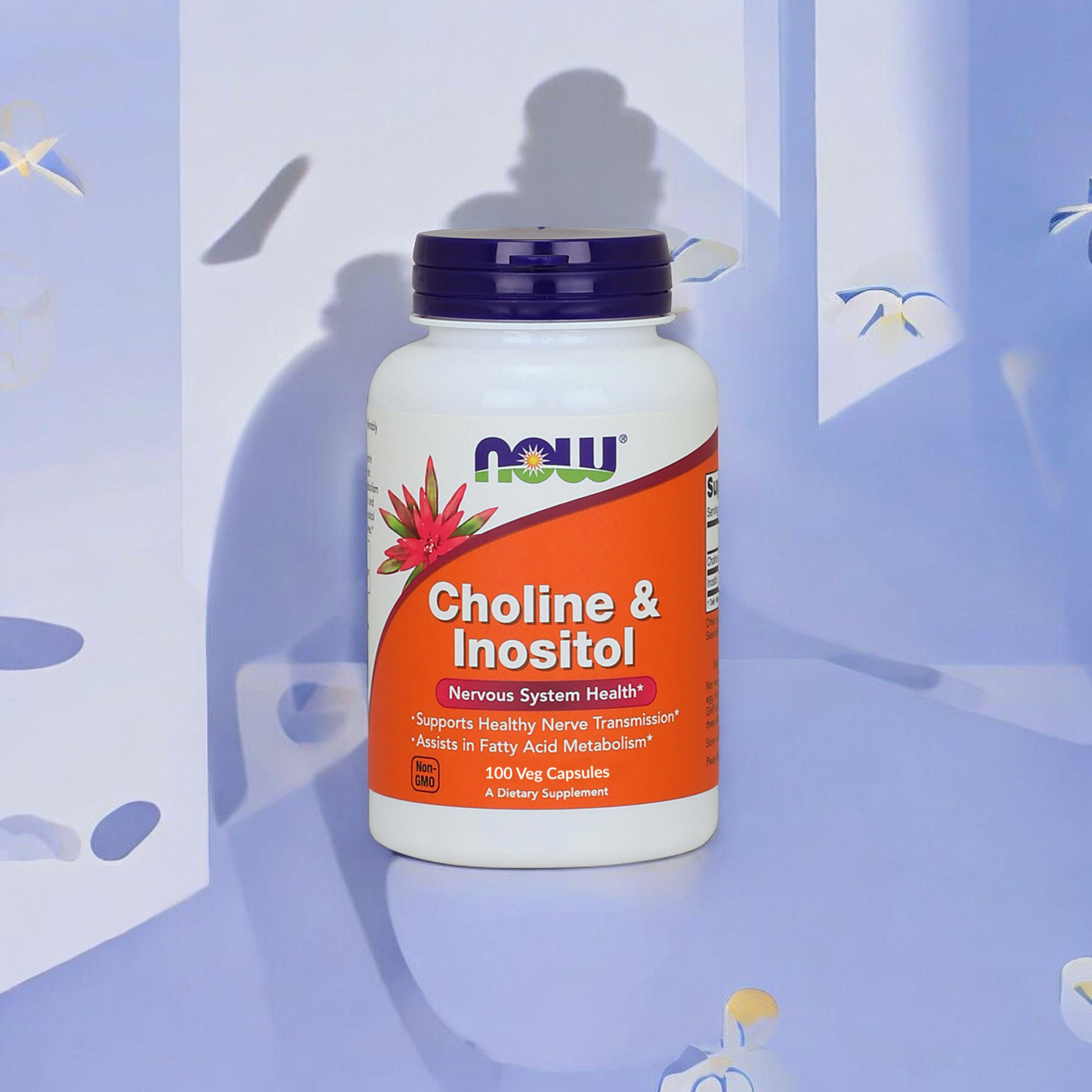 NOW Choline and Inositol - 2x 100vcaps