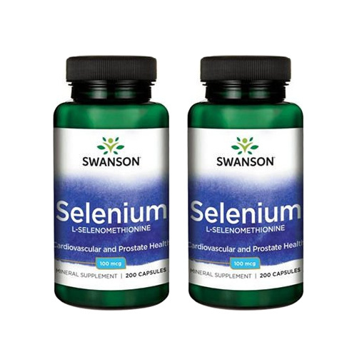 SWANSON Selenium 100mcg - 2x 200caps