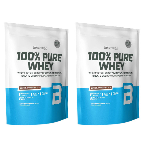 BioTech USA 100% Pure Whey - 2x 1000g