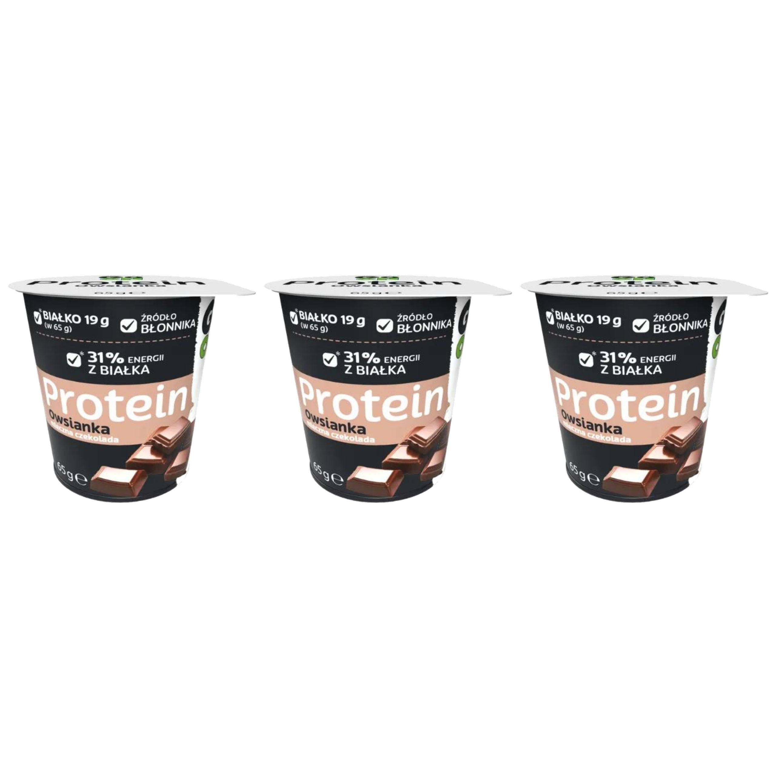 SANTE - Owsianka Proteinowa - 3x 65g - Milk Chocolate