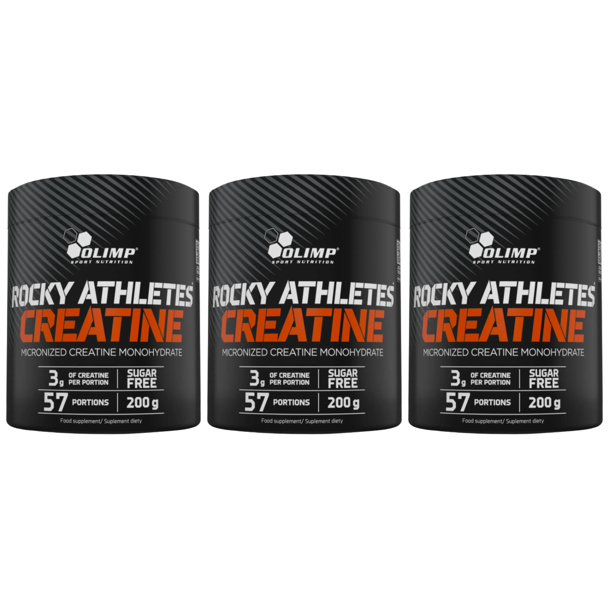 OLIMP - Rocky Athletes Creatine - 3x 200g