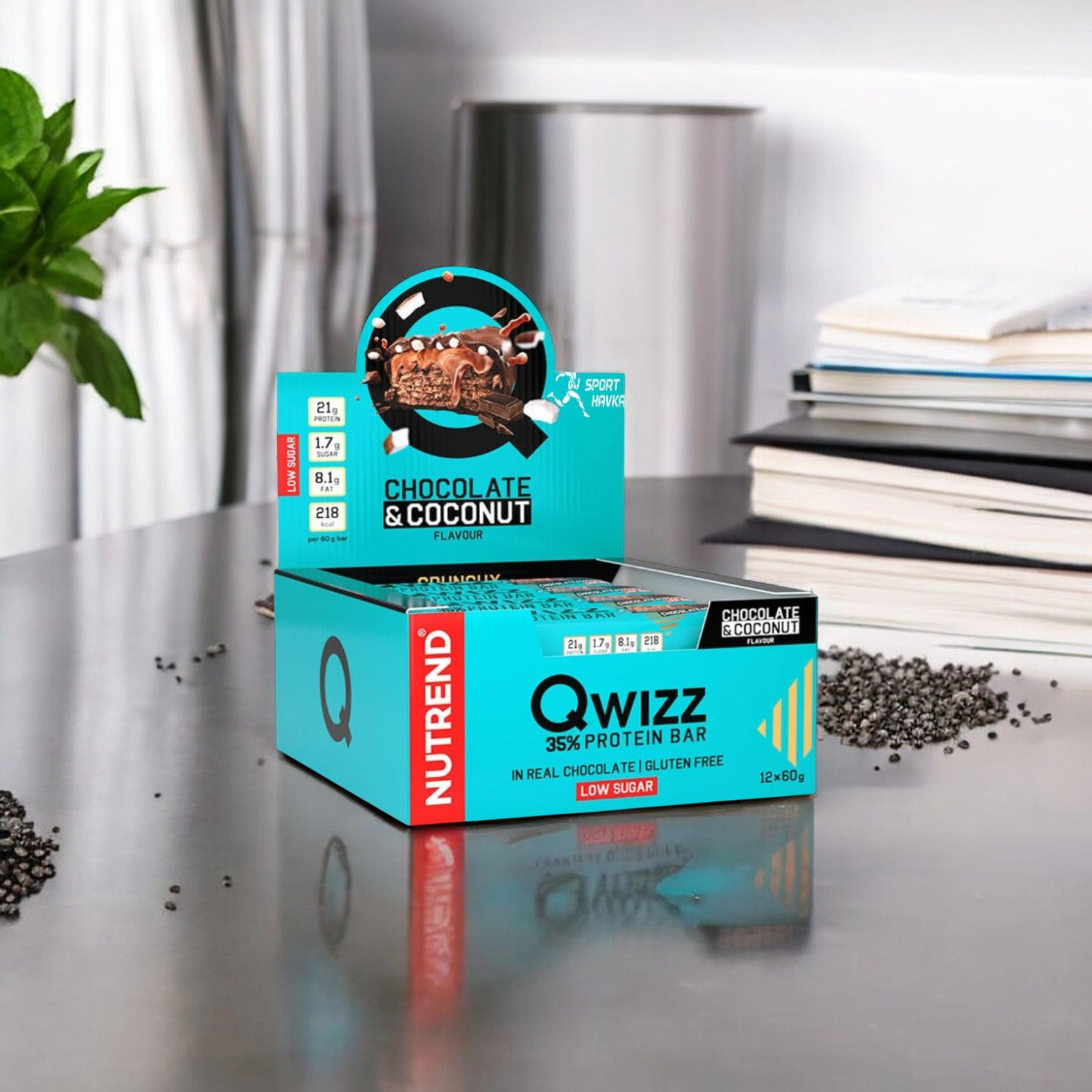 NUTREND - Baton QWIZZ Protein Bar - 24x 60g