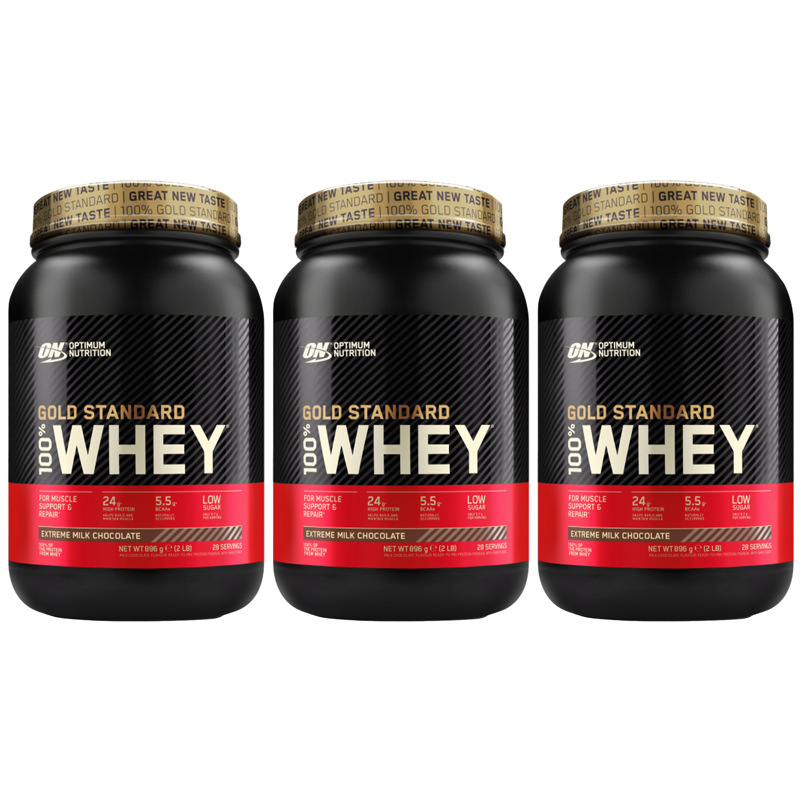 OPTIMUM NUTRITION Whey Gold Standard - 3x 896g