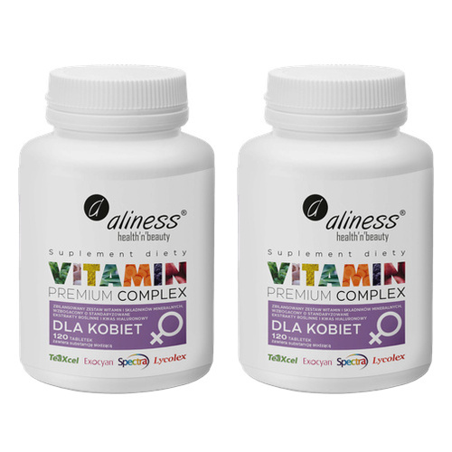 ALINESS - Premium Vitamin Complex for Women - 2x 120tabs.