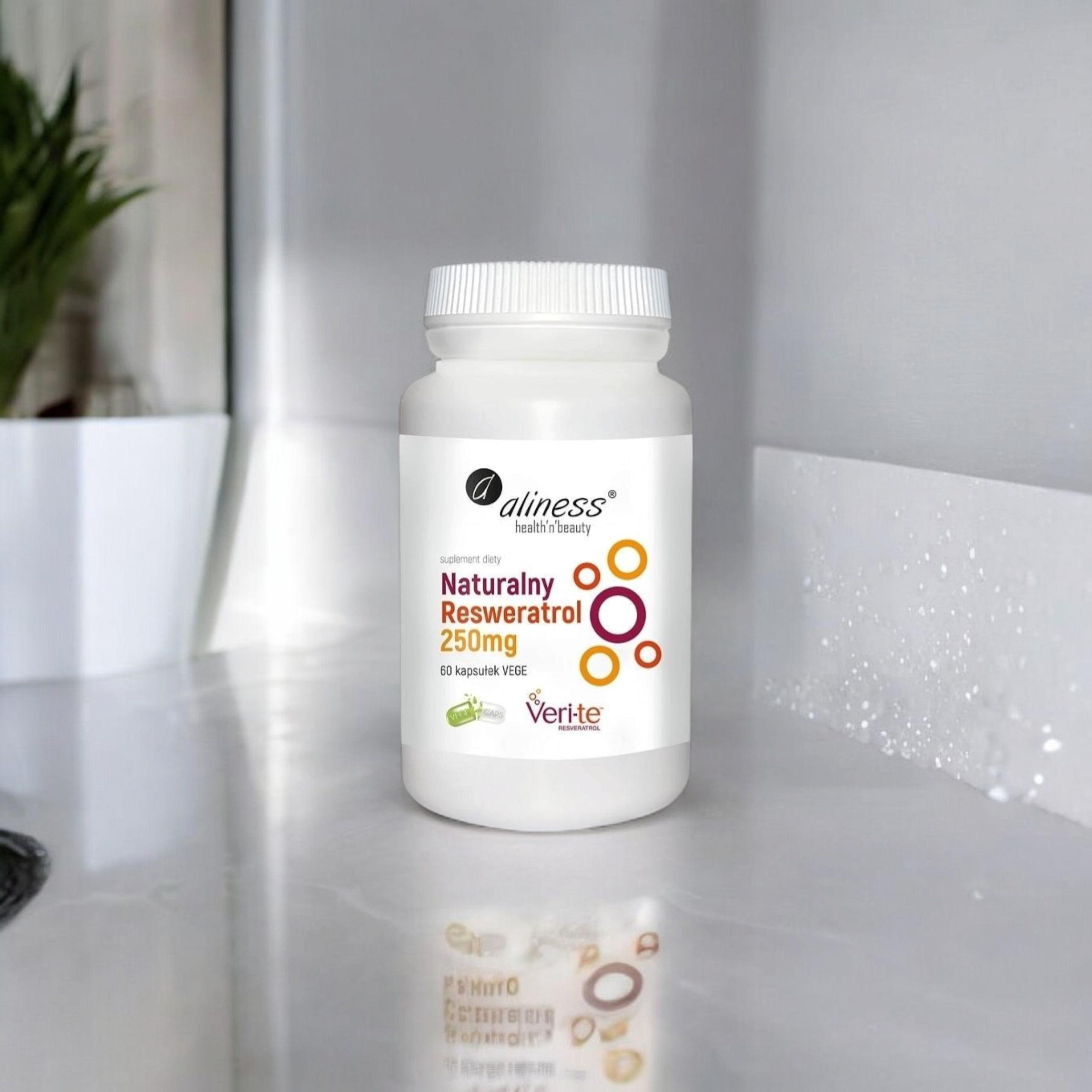 ALINESS - Naturalny Resweratrol 250mg - 2x 60vcaps.