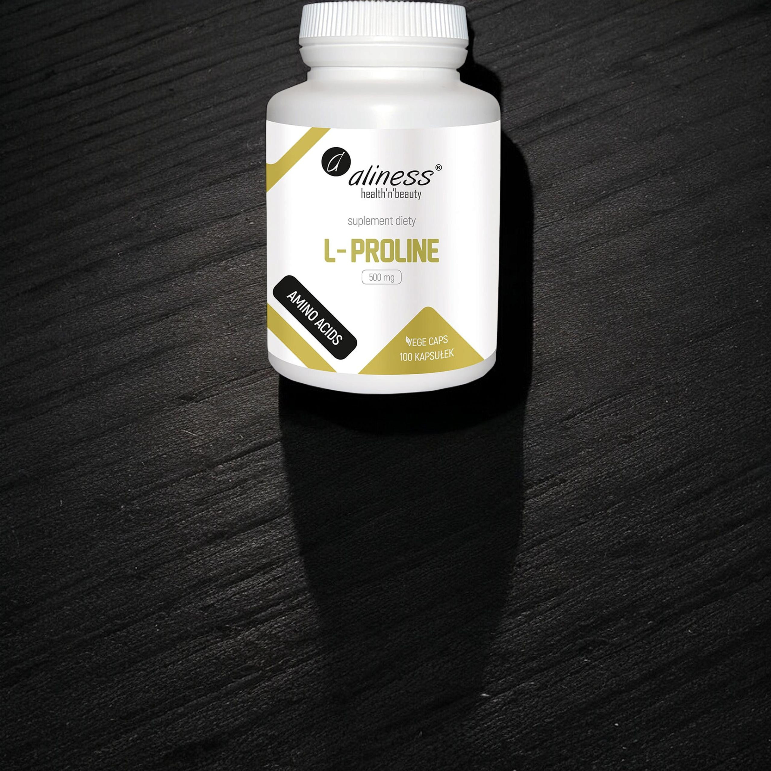 ALINESS - L-Proline 500mg - 3x 100vcaps.