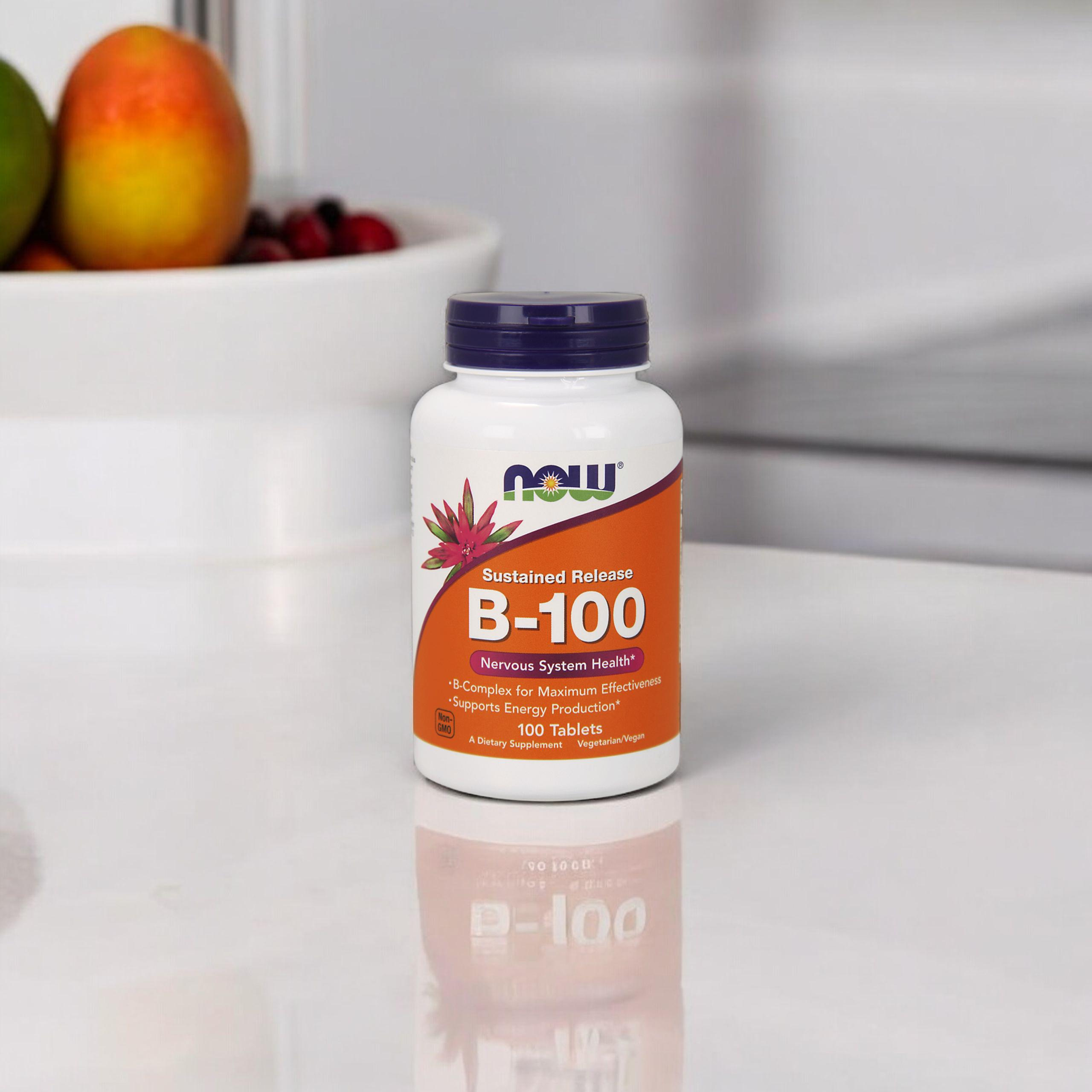 NOW Vitamin B-100 - 2x 100tabs.