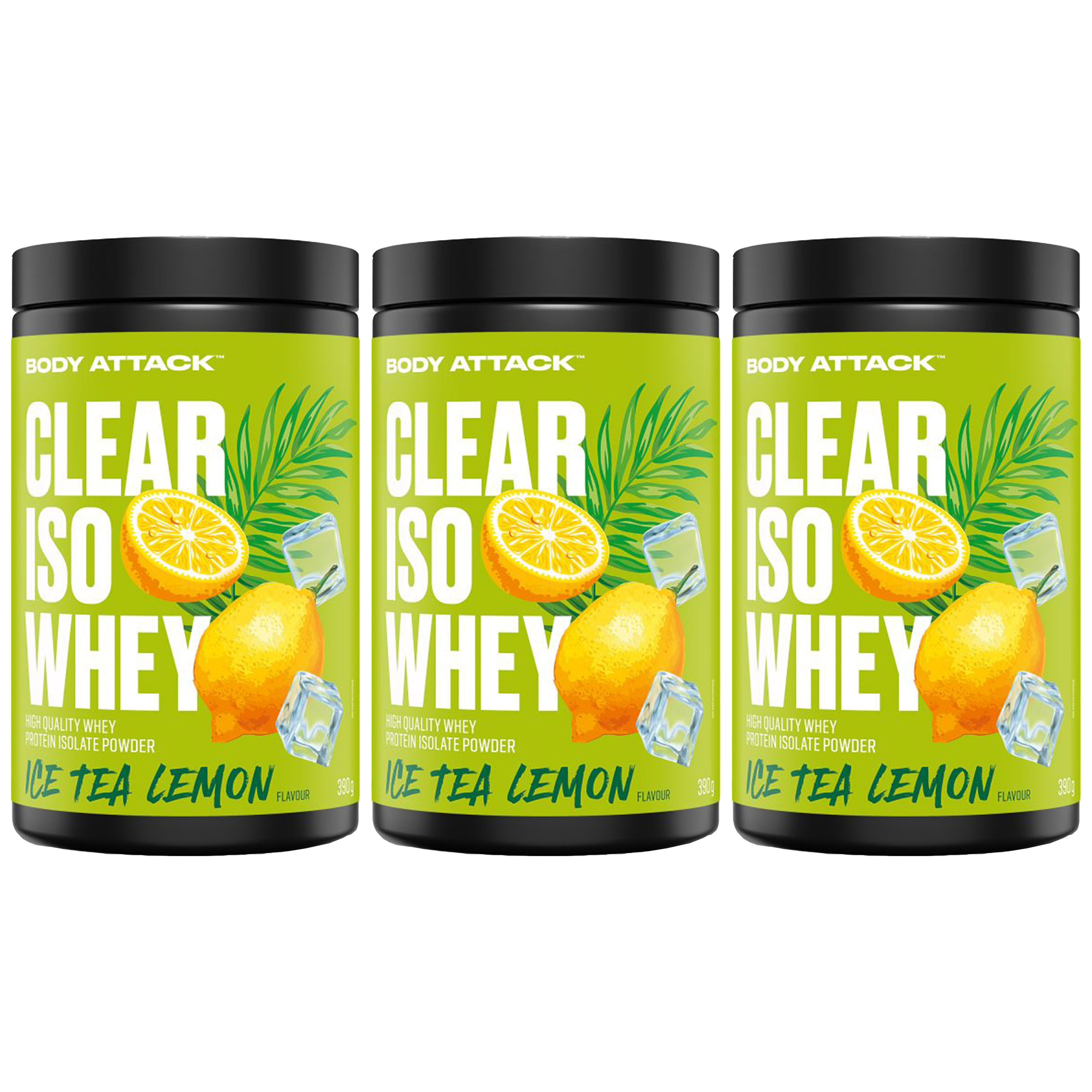 BODY ATTACK - Clear Iso Whey - 3x 390g