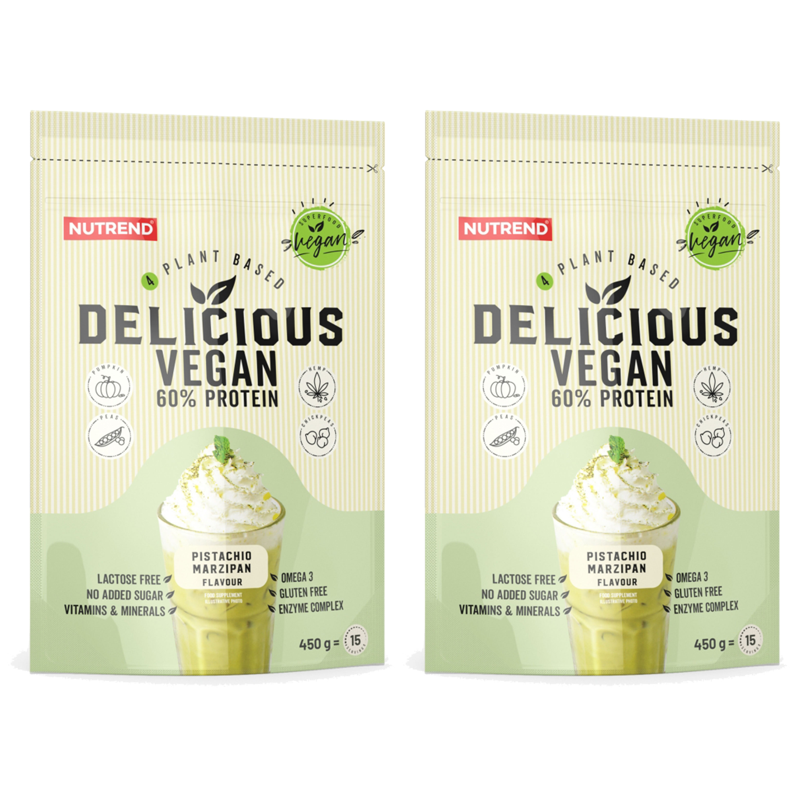 NUTREND Delicious Vegan Protein - 2x 450g