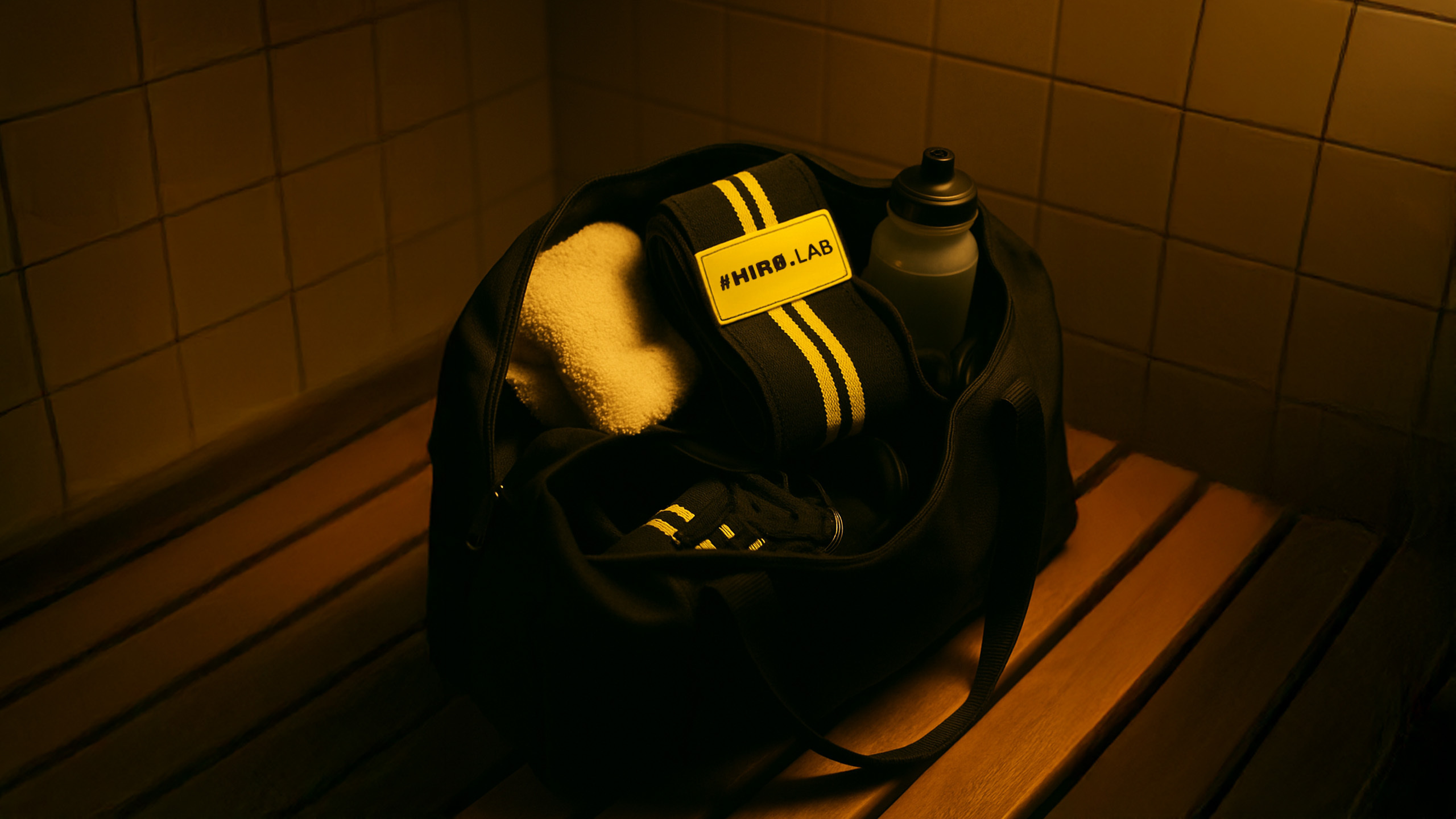 HIRO.LAB Elbow Wraps - Rubber Logo New - Opaski usztywniające na łokcie