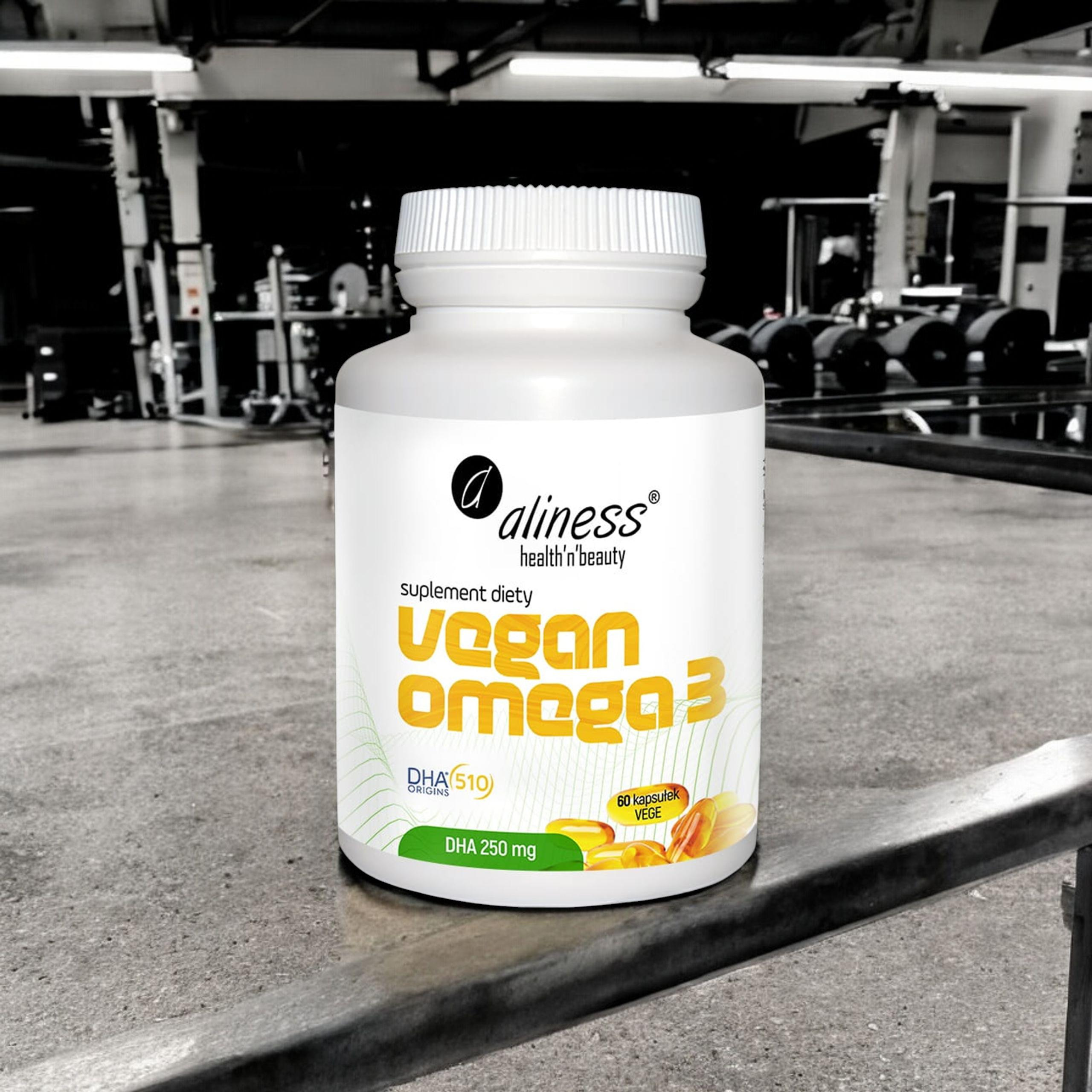 ALINESS - Vegan Omega 3 - DHA 250mg - 3x 60caps.