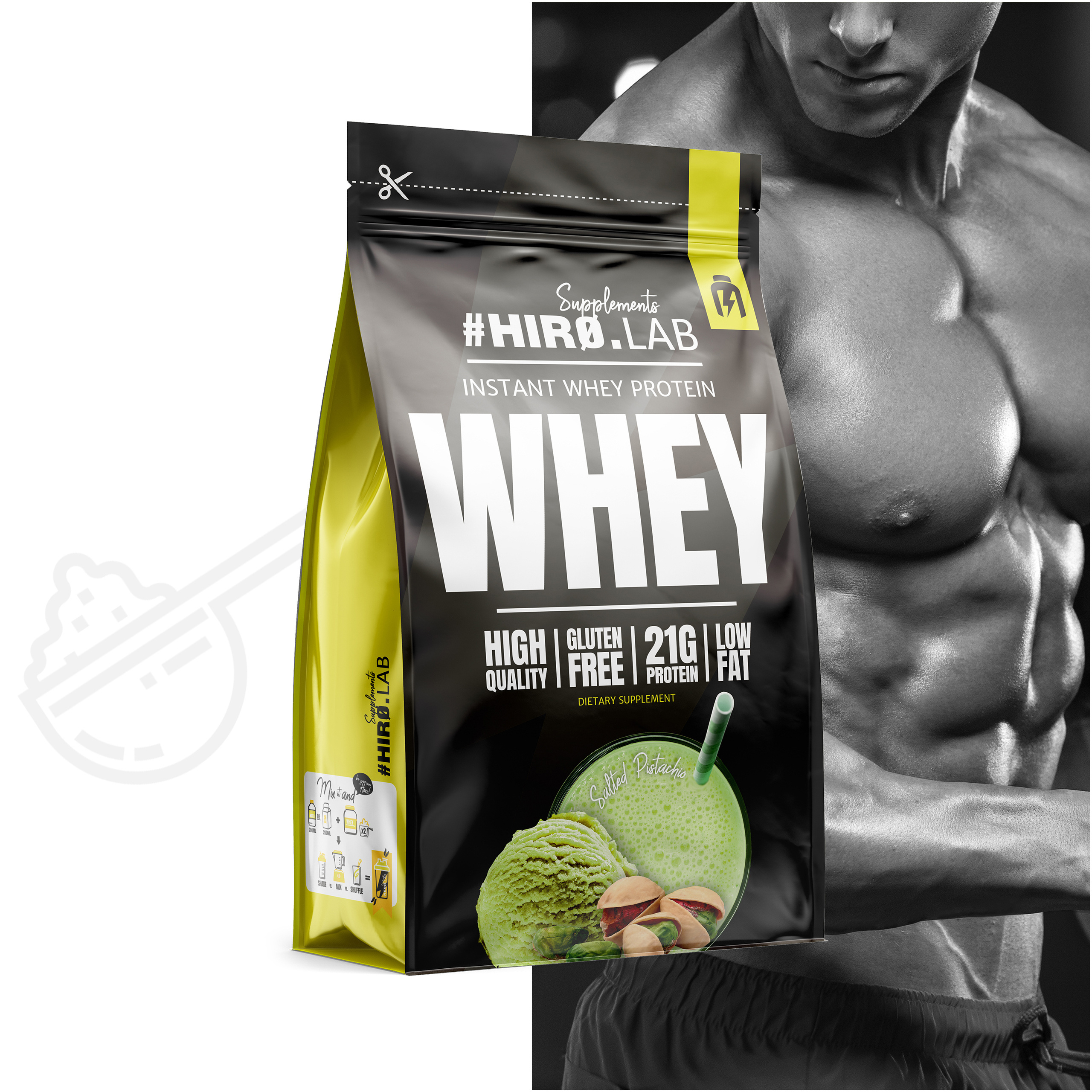 HIRO.LAB Instant Whey Protein - 2x 750g