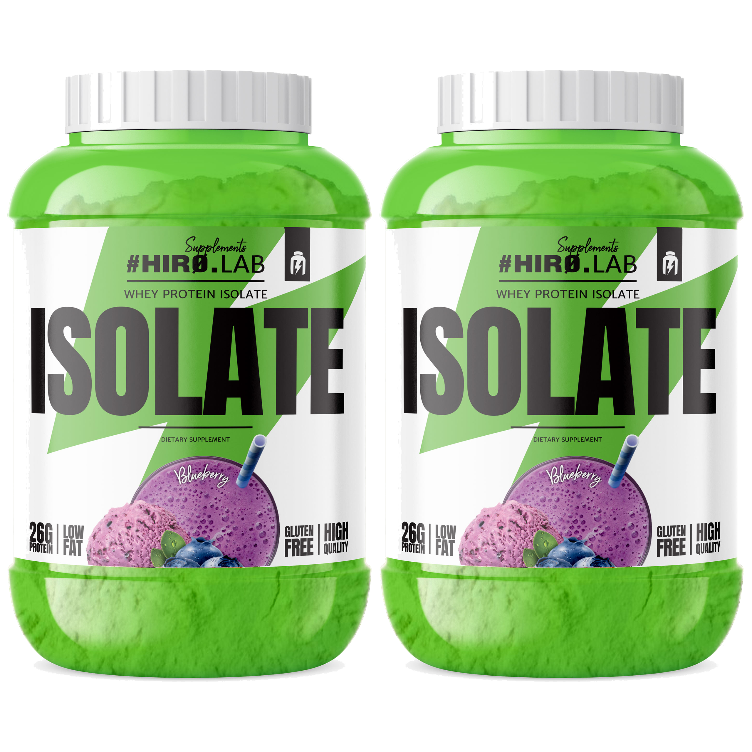 HIRO.LAB Whey Protein Isolate - 2x 1800g