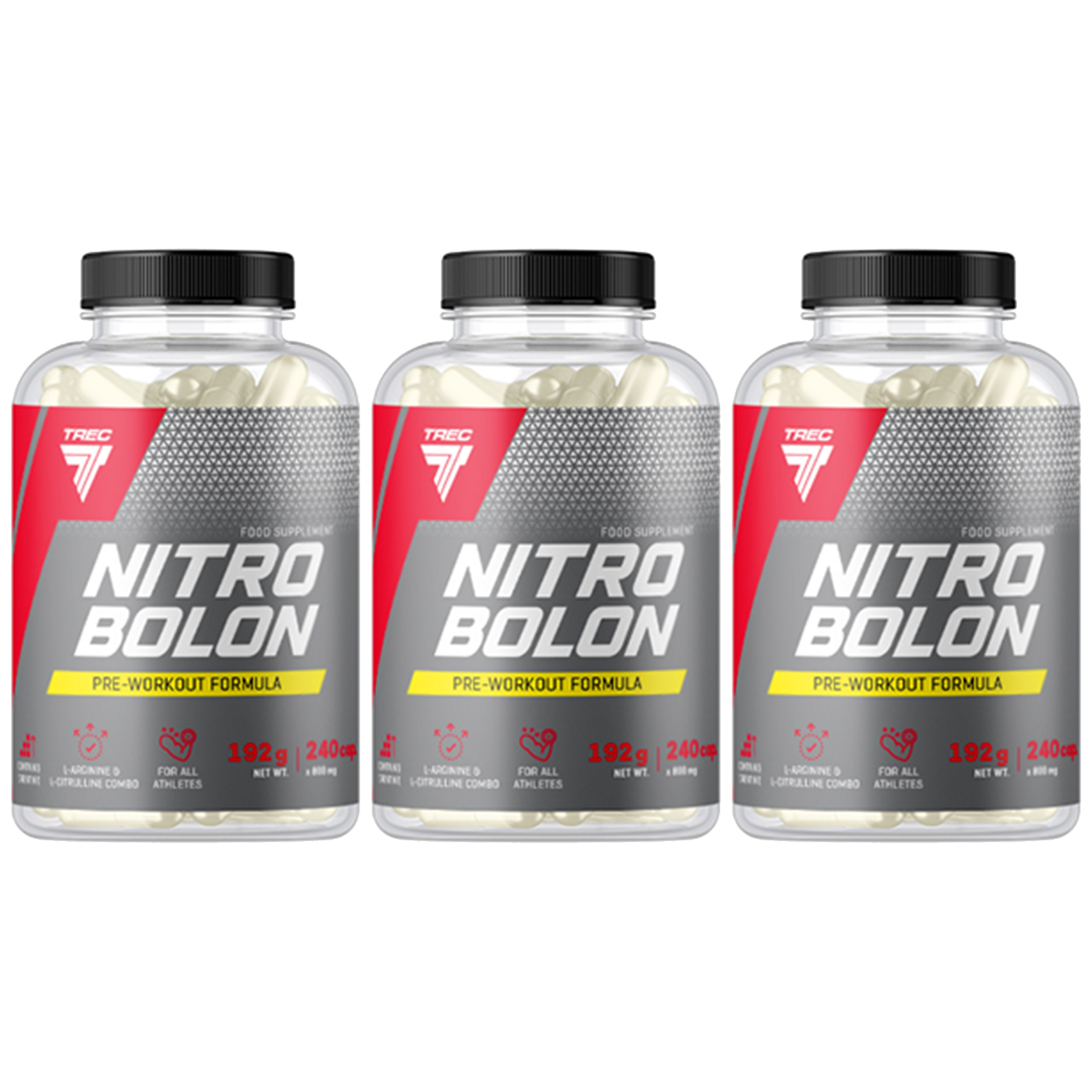 TREC Nitrobolon 240caps — zestaw 3x