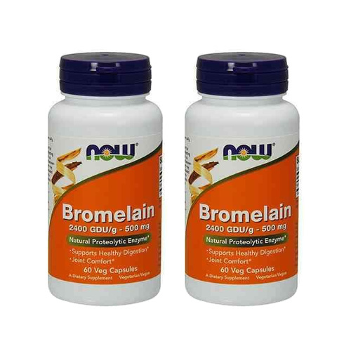 NOW Bromelain (Bromelina) - 2x 60vcaps