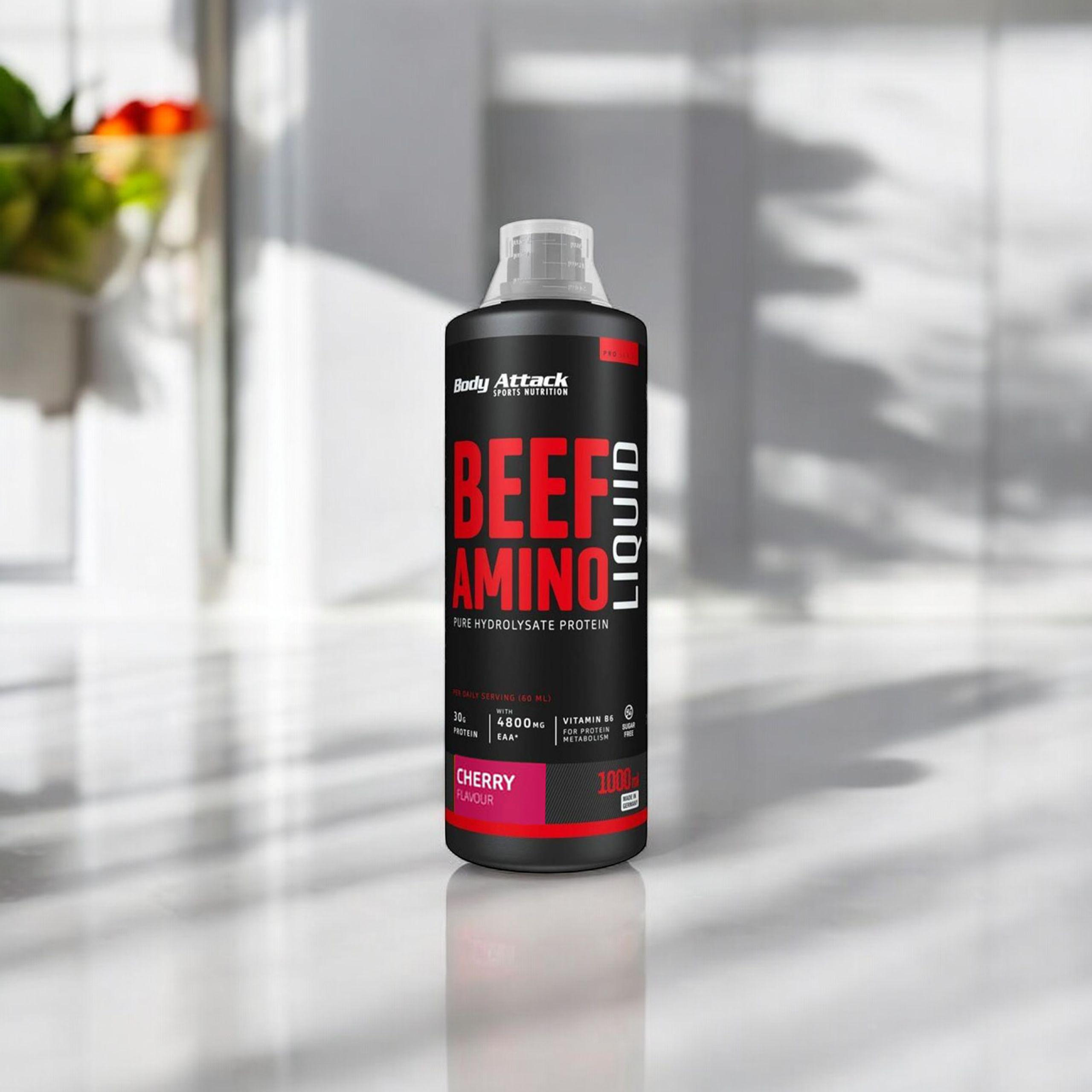 BODY ATTACK Beef Amino Liquid - 3x 1000ml