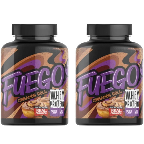 FUEGO - Whey Protein - 2x 900g - Cinnamon Roll