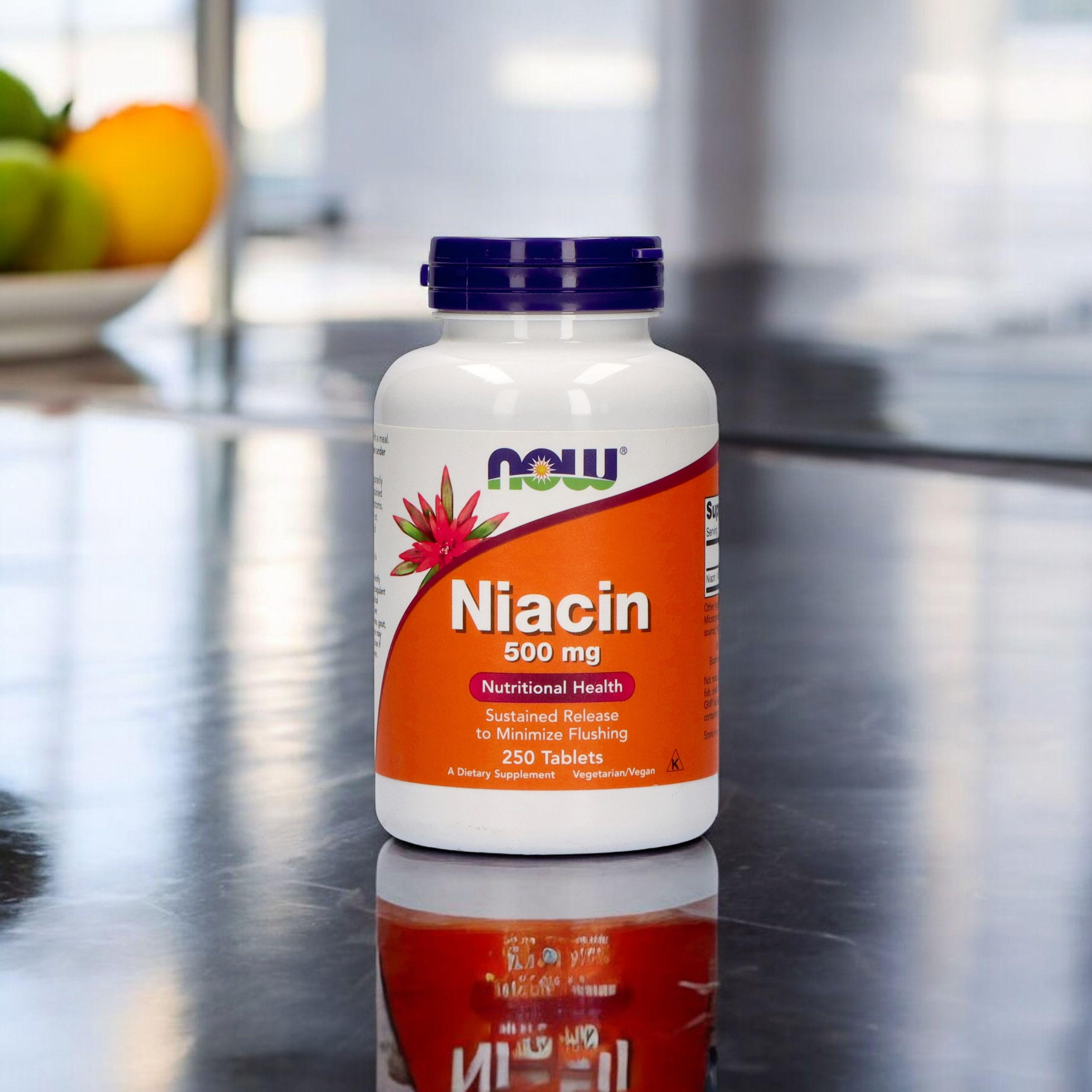 NOW Niacin 500mg - 2x 250tabs