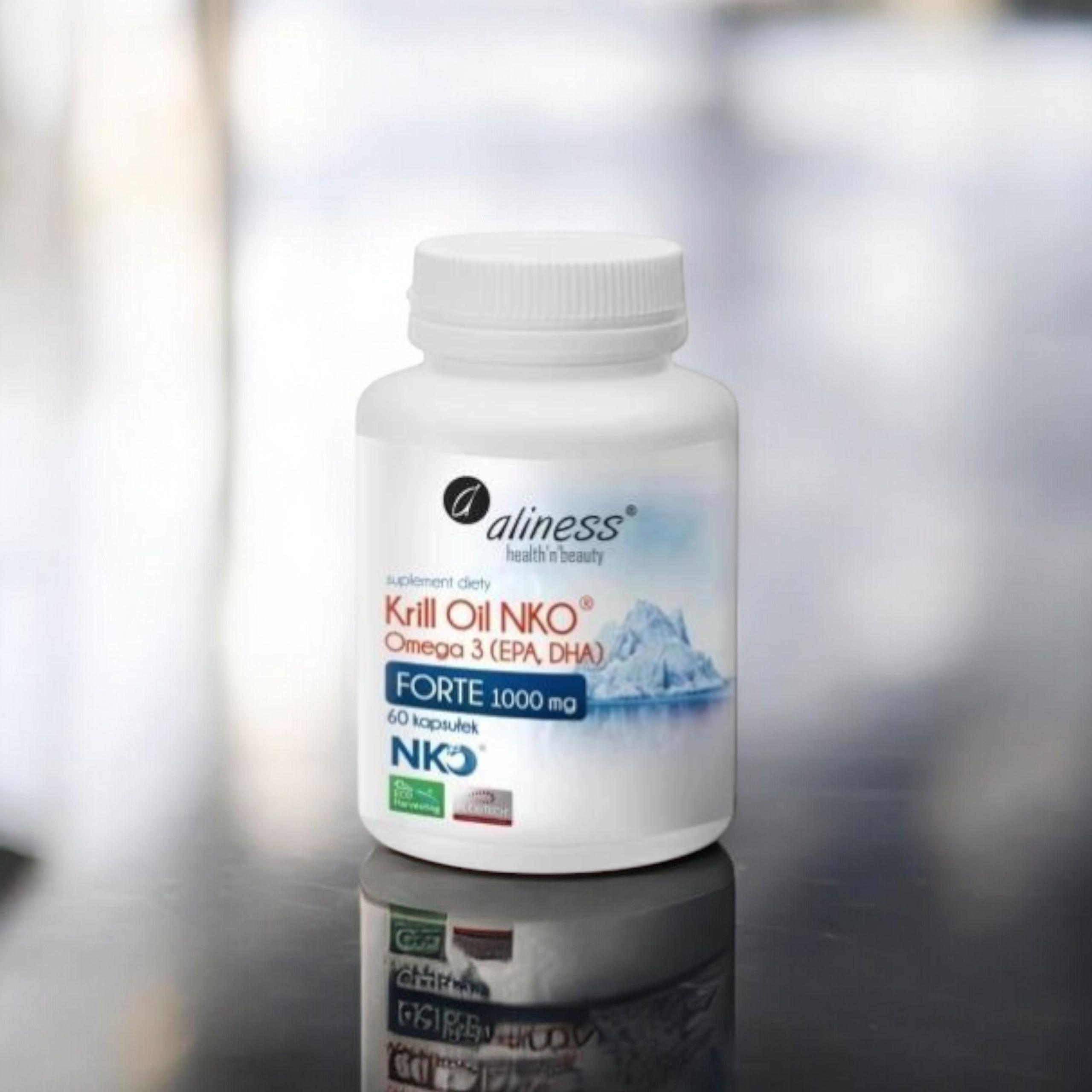 ALINESS - Krill Oil NKO Omega 3 1000mg Forte - 2x 60caps.