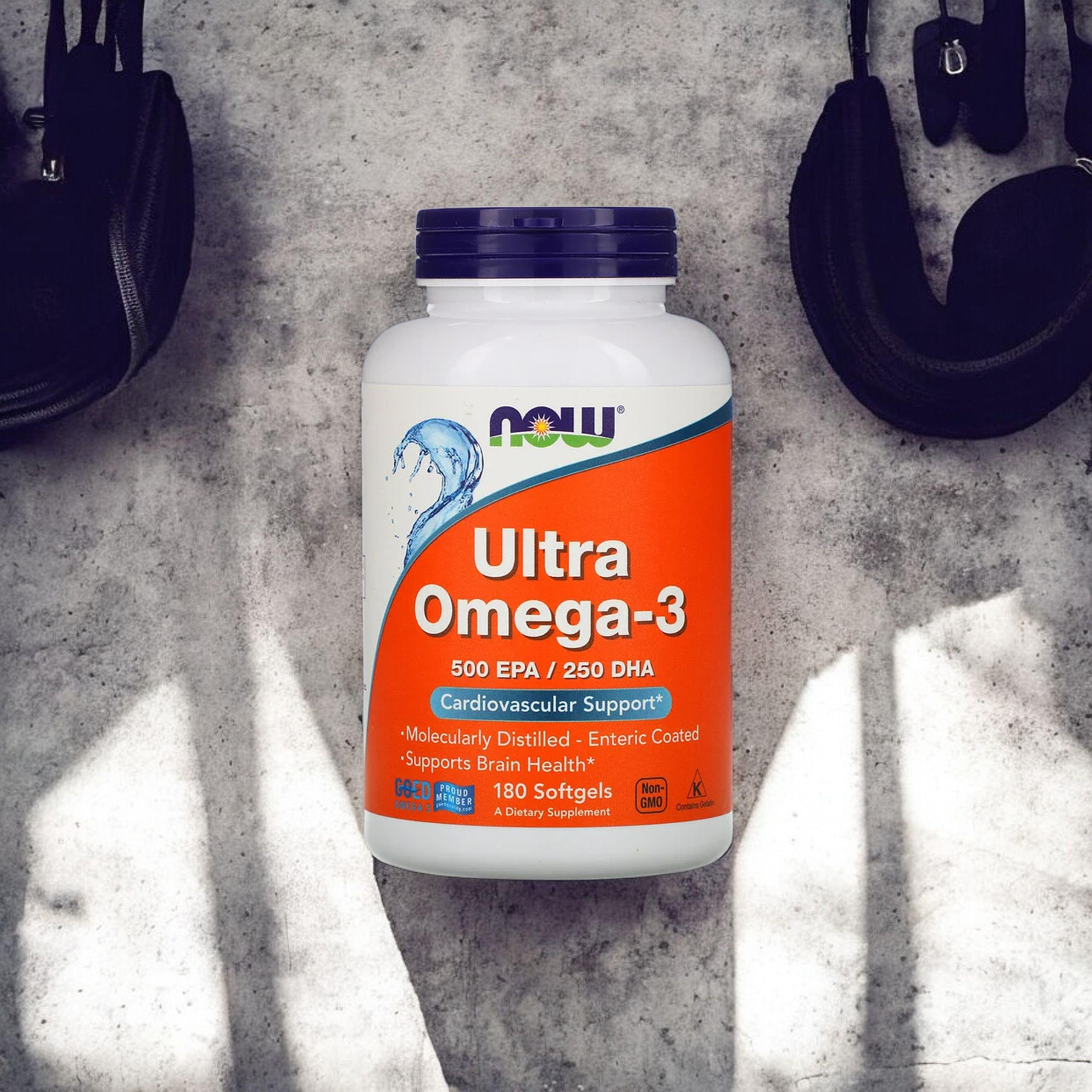 NOW Ultra Omega 3 - 500 EPA / 250 DHA - 2x 180softgels