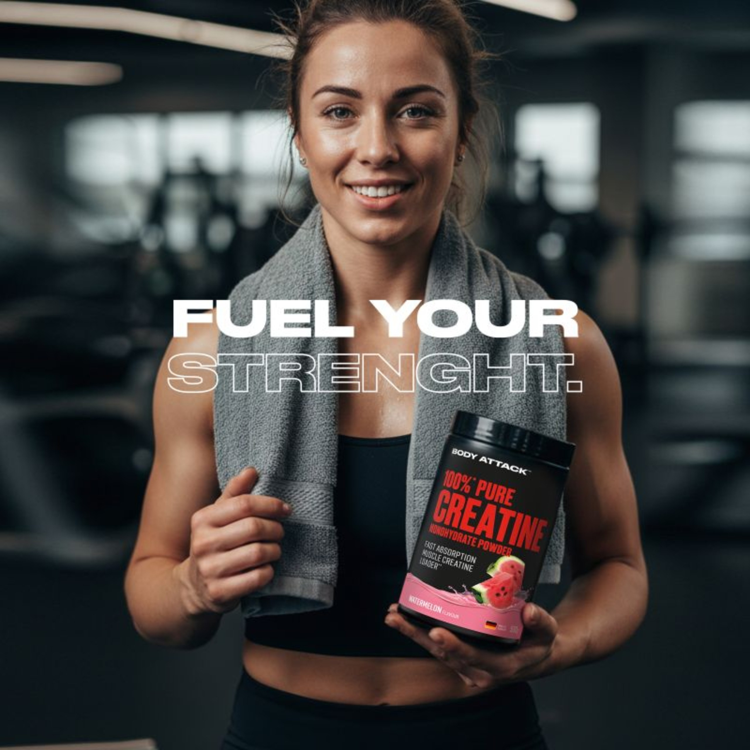 BODY ATTACK - 100% Pure Creatine - 2x 500g