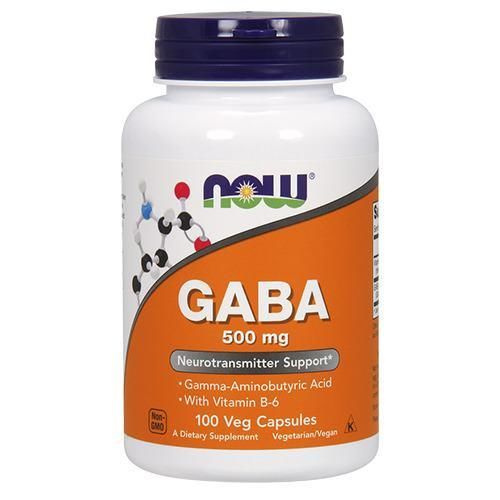 NOW GABA 500mg - 2x 100veg caps
