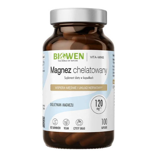 BIOWEN - Magnez Chelatowany 850mg - 100caps.