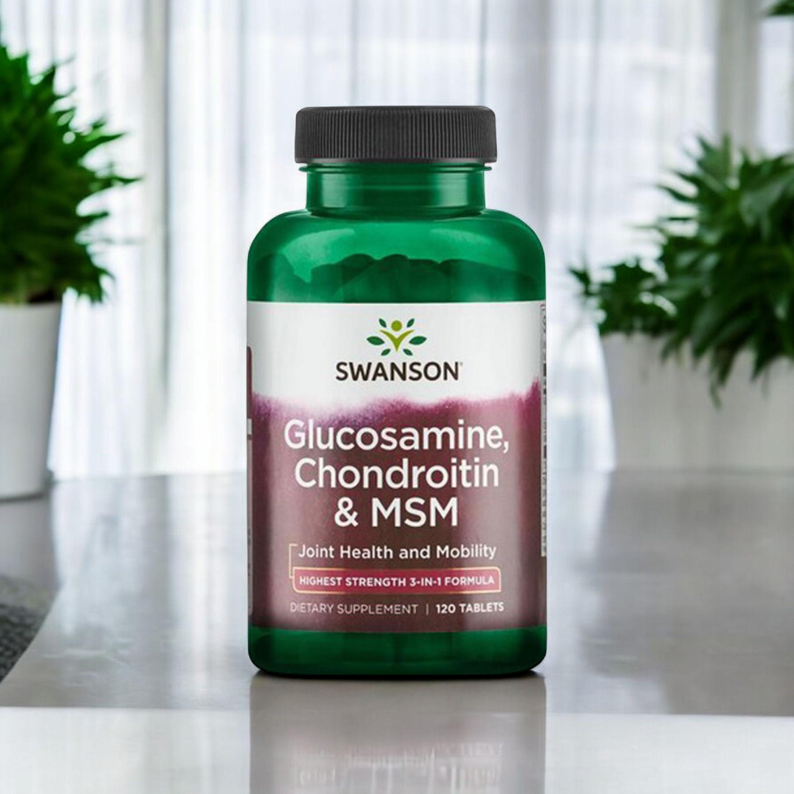 SWANSON Glucosamine, Chondroitin & MSM - 3x 120tabs