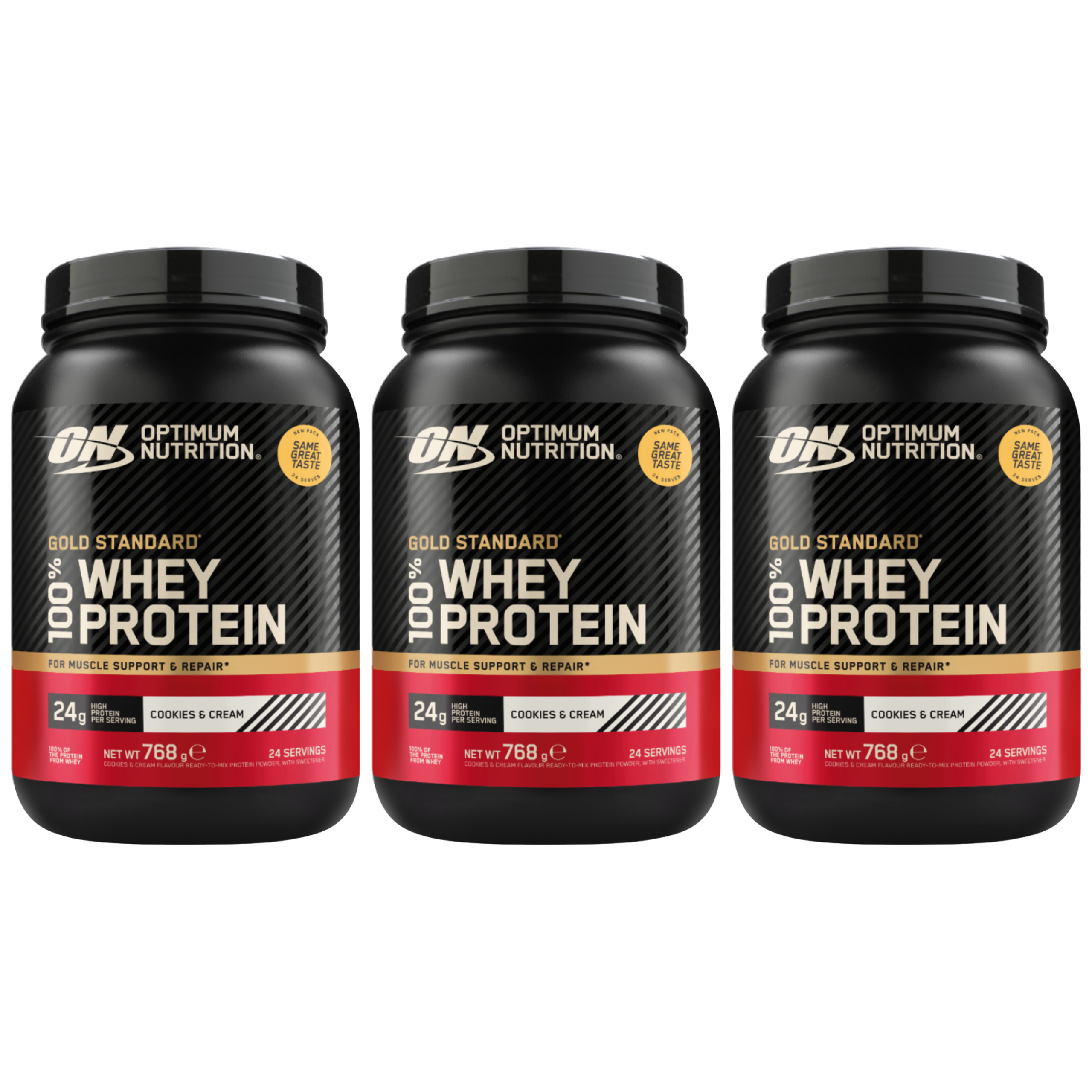 OPTIMUM NUTRITION Whey Gold Standard - 3x 768g