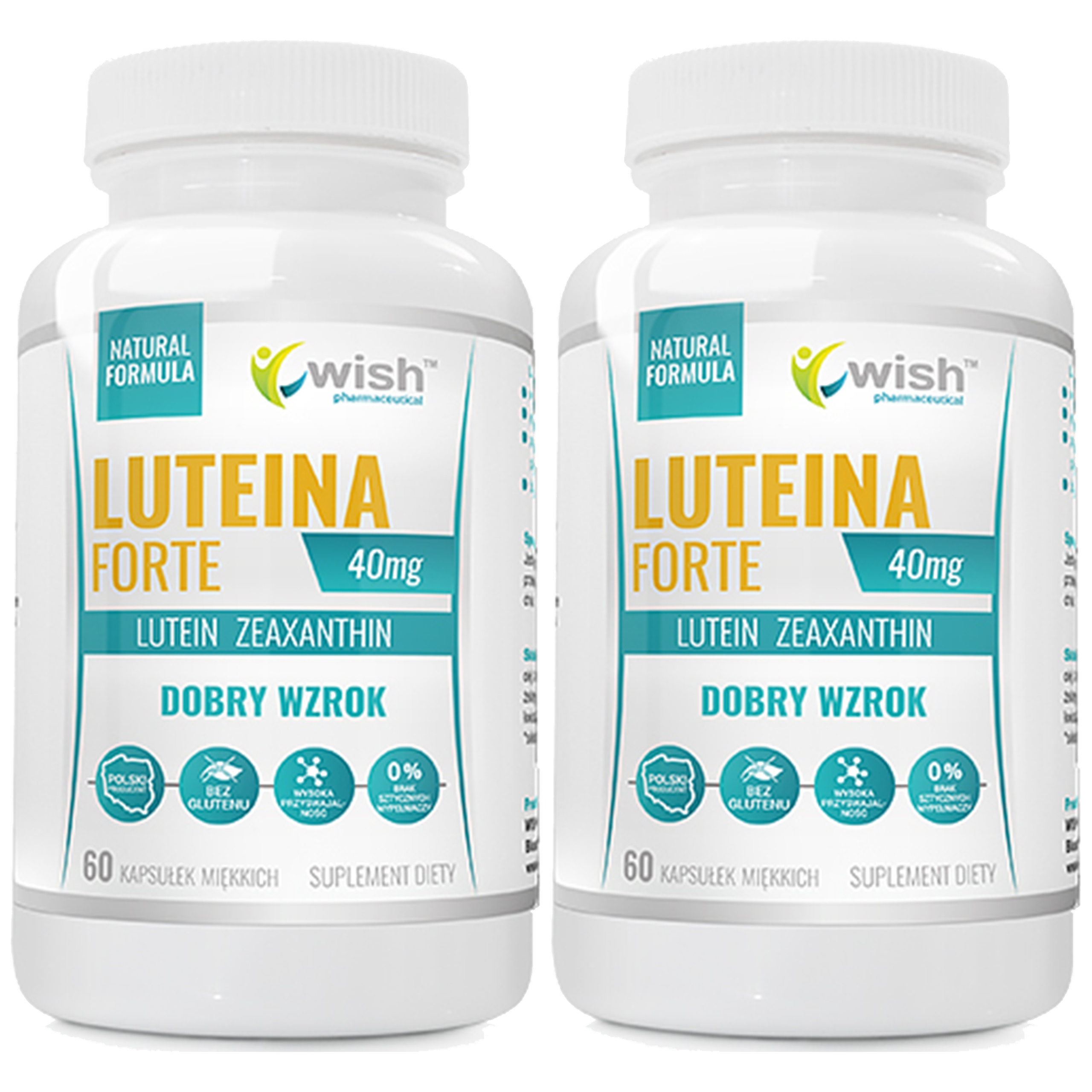 WISH Pharmaceutical Luteina Forte - 2x 60softgels.