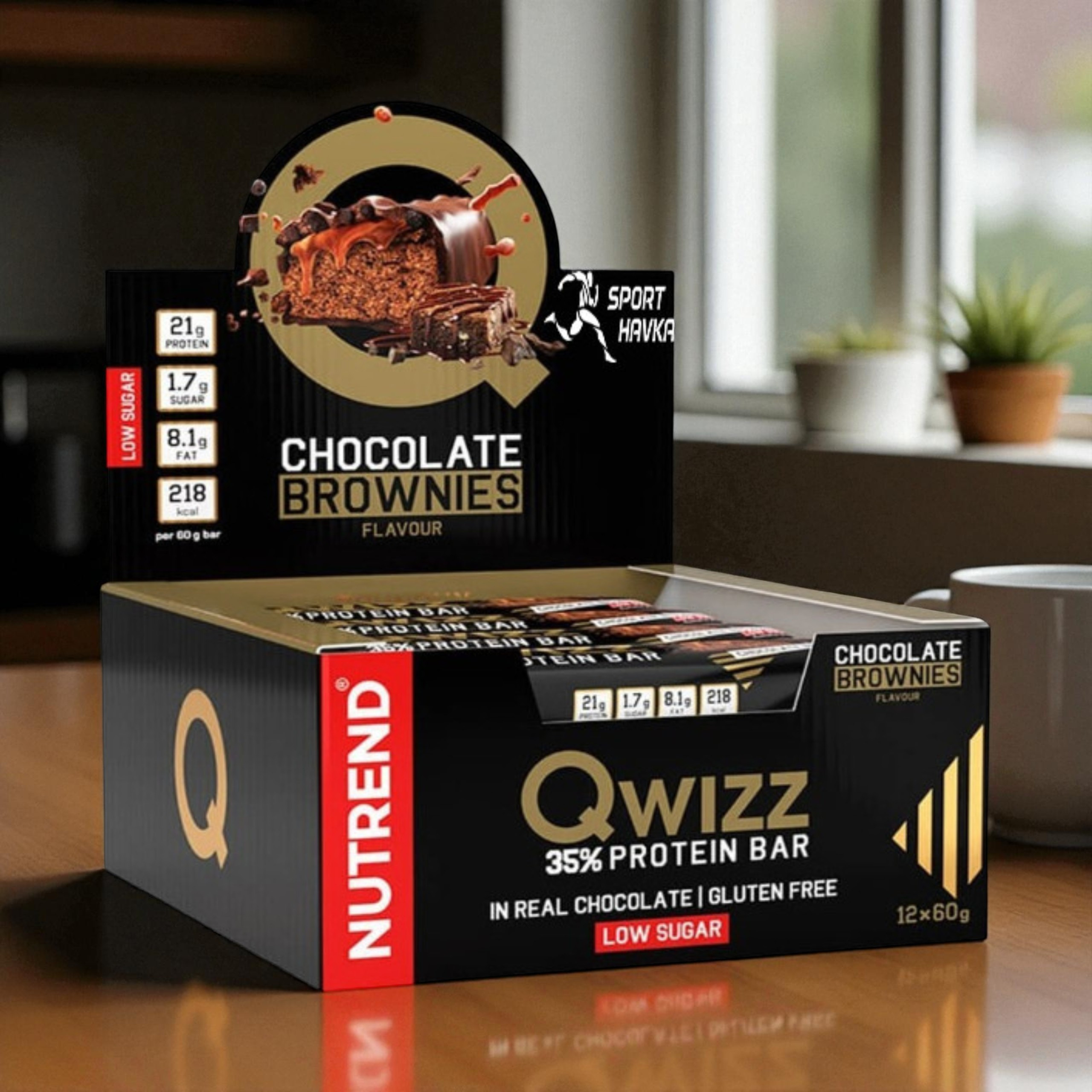 NUTREND - Baton QWIZZ Protein Bar - 24x 2x 60g