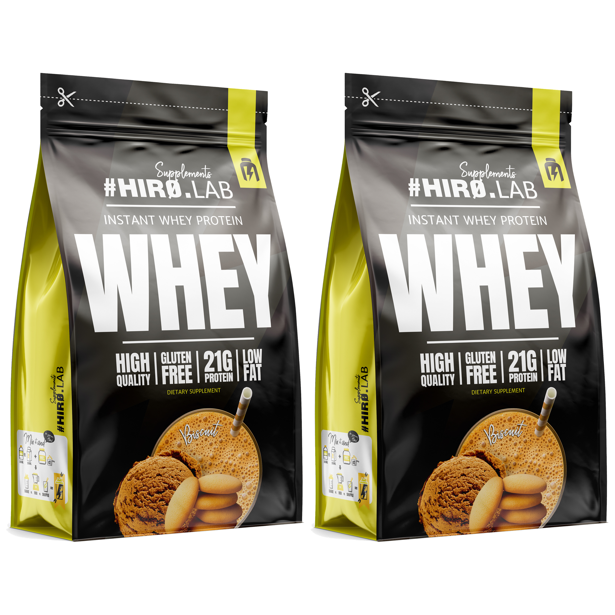 HIRO.LAB Instant Whey Protein - 2x 750g