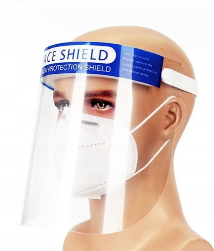 MP GENERATION Przyłbica Ochronna Na Twarz - Maska Na Gumce (Face Shield) - 1szt.