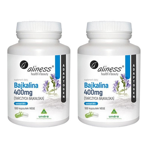 ALINESS Bajkalina 400 mg Tarczyca Bajkalska - 2x 100vcaps