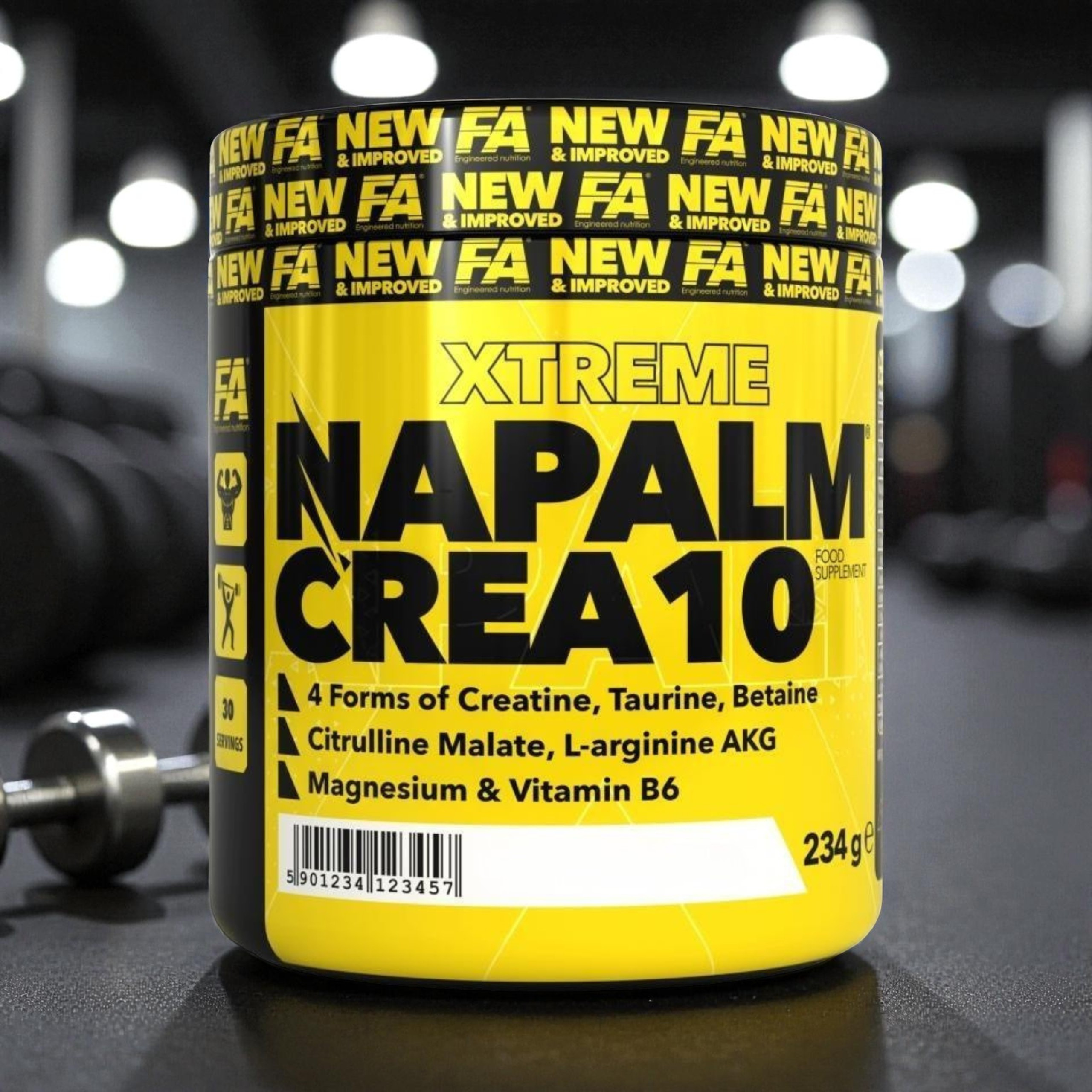 FITNESS AUTHORITY - Napalm Crea10 - 3x 234g