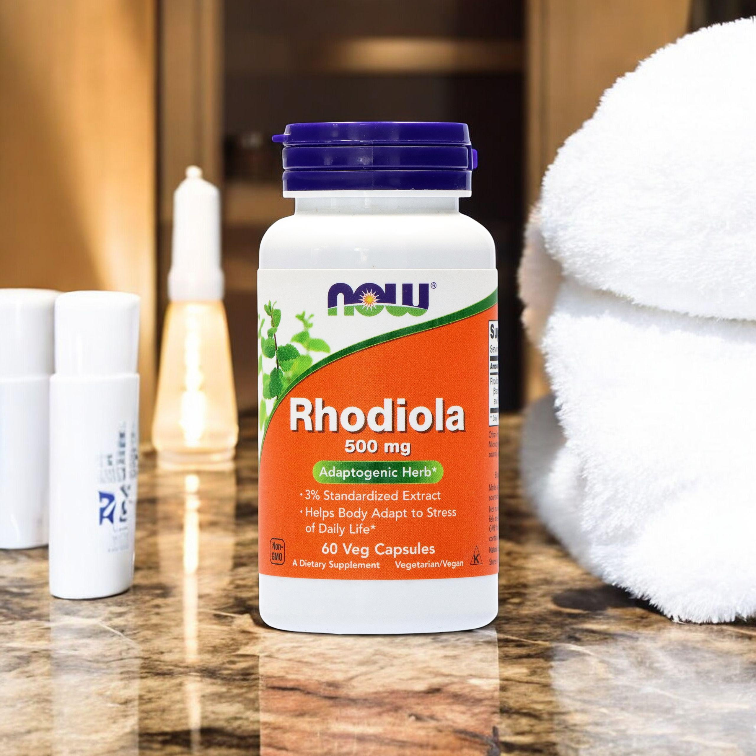 NOW Rhodiola Rosea 500 mg Extract - 2x 60 vcaps