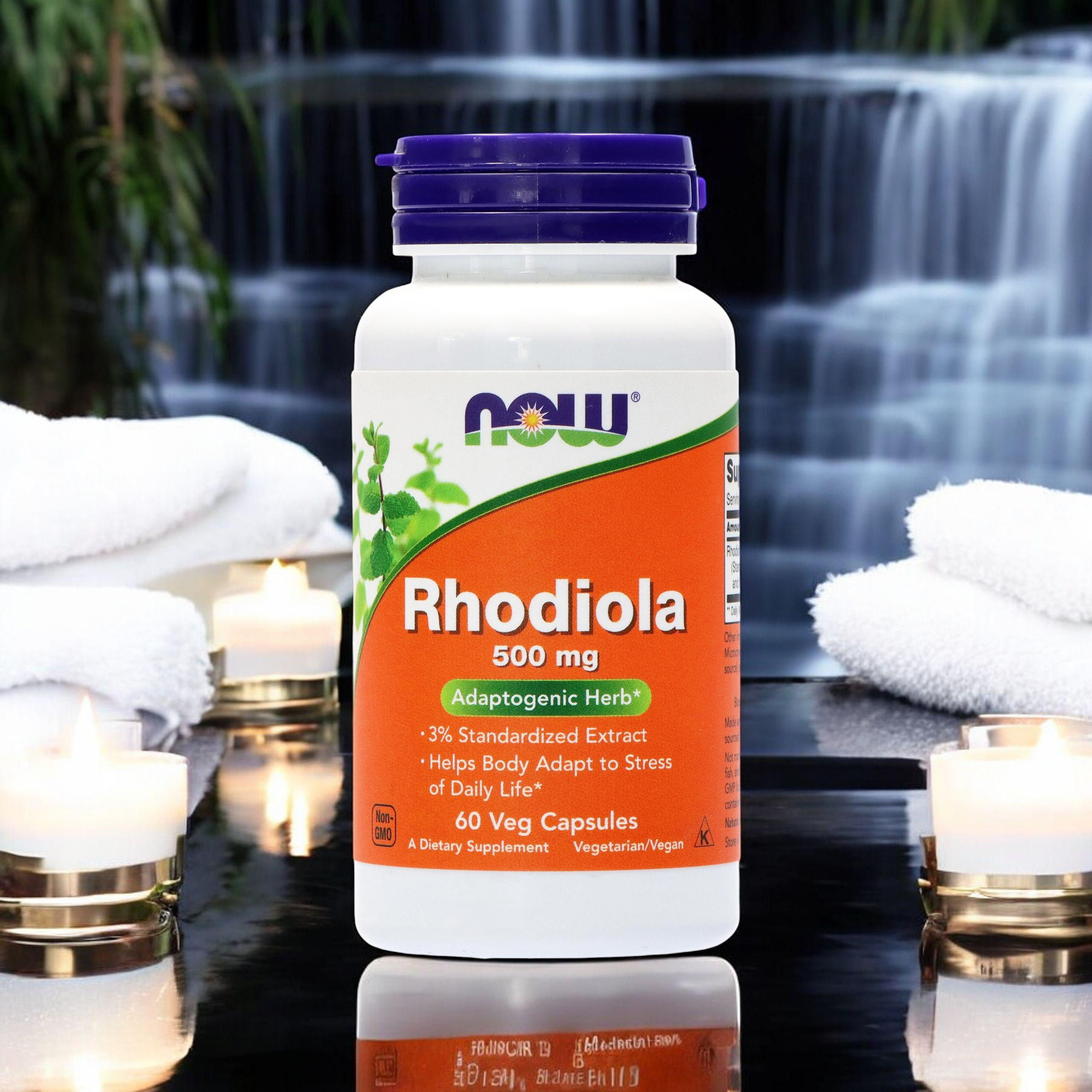 NOW Rhodiola Rosea 500 mg Extract - 2x 60 vcaps