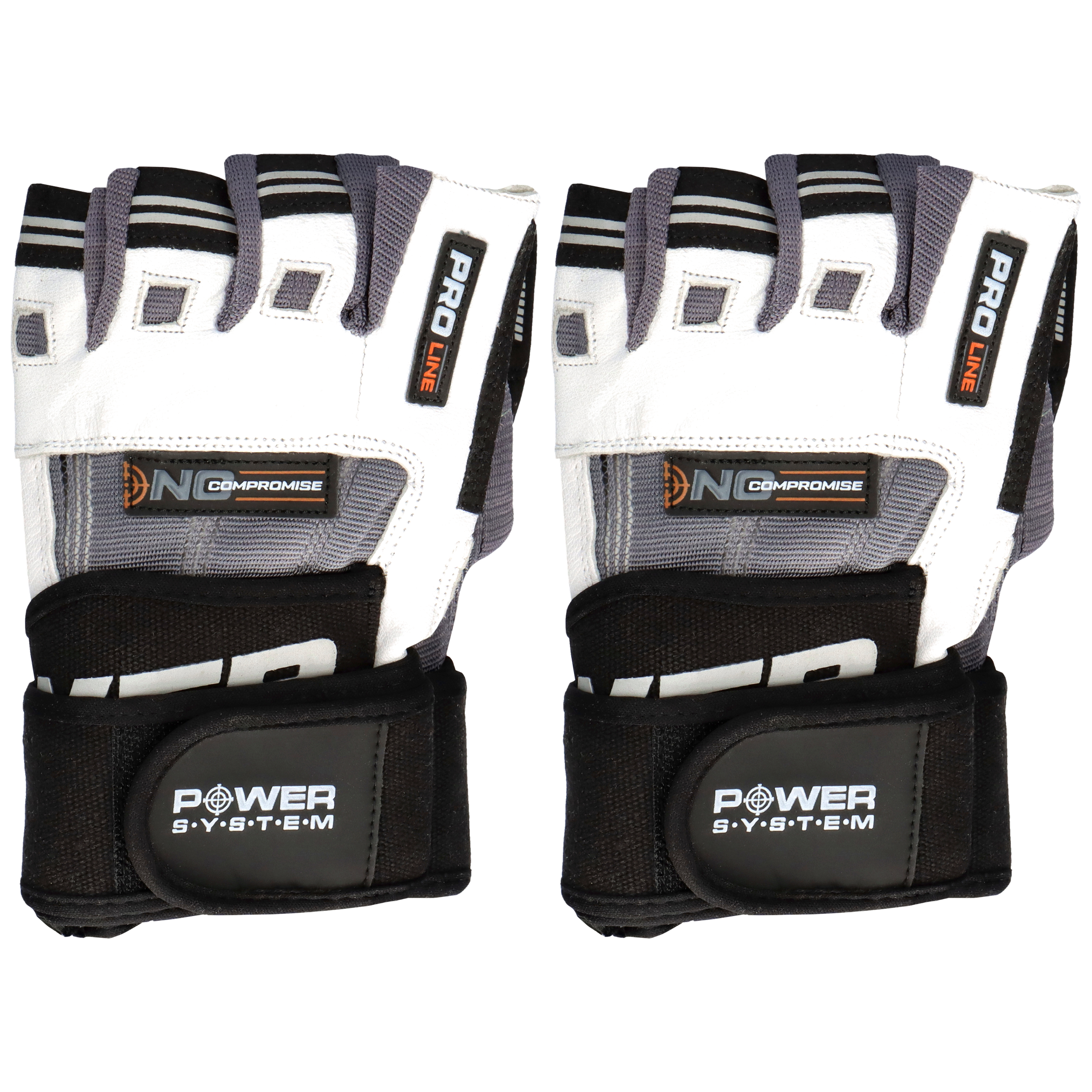 POWER SYSTEM Rękawice - No Compromise - 2x White/Gray
