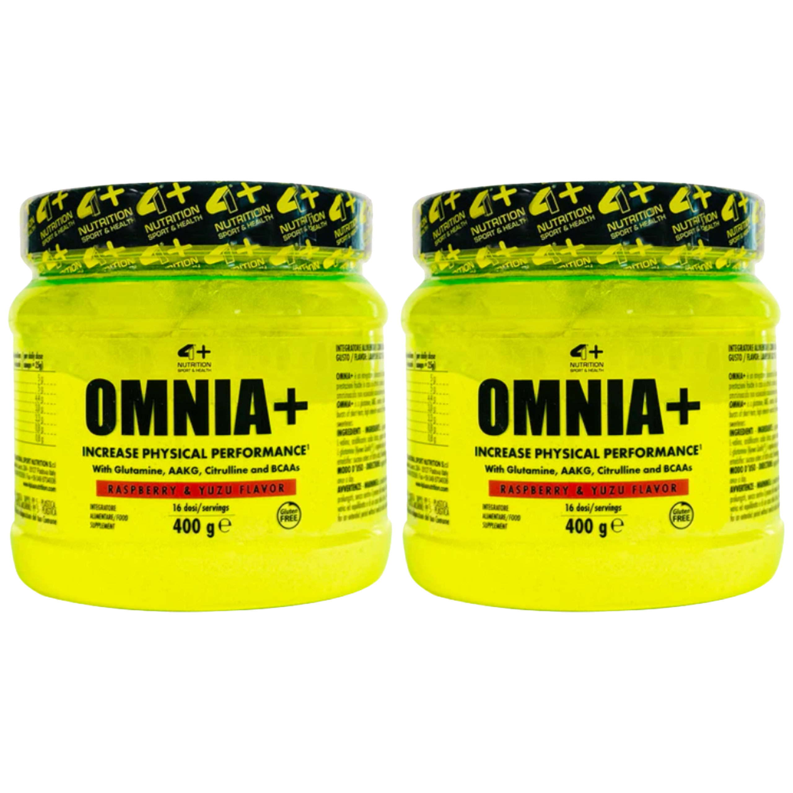 4+ NUTRITION - Omnia+ - 2x 400g - Raspberry Yuzu