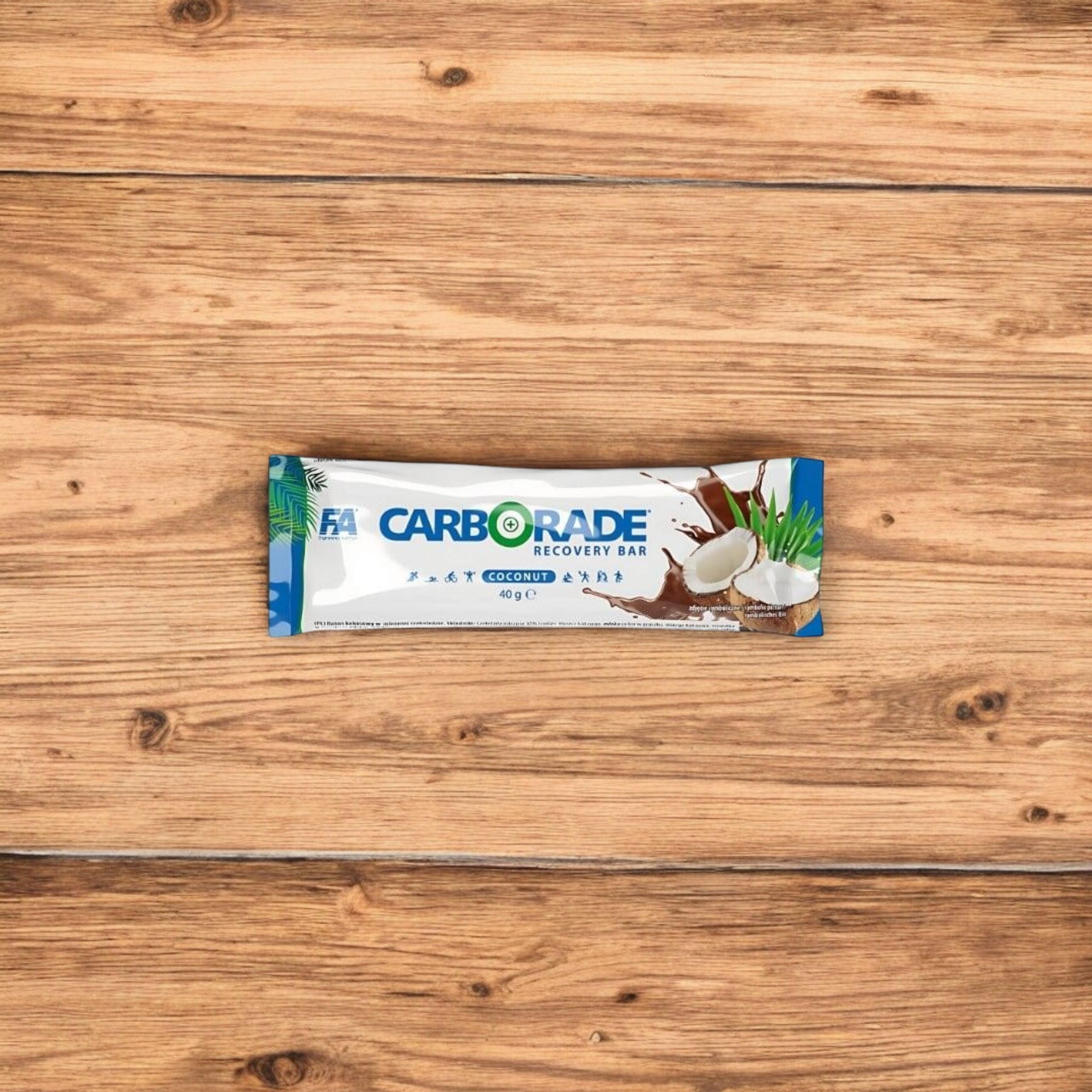 FITNESS AUTHORITY - Carborade Recovery Bar - 24x 2x 40g - Coconut 