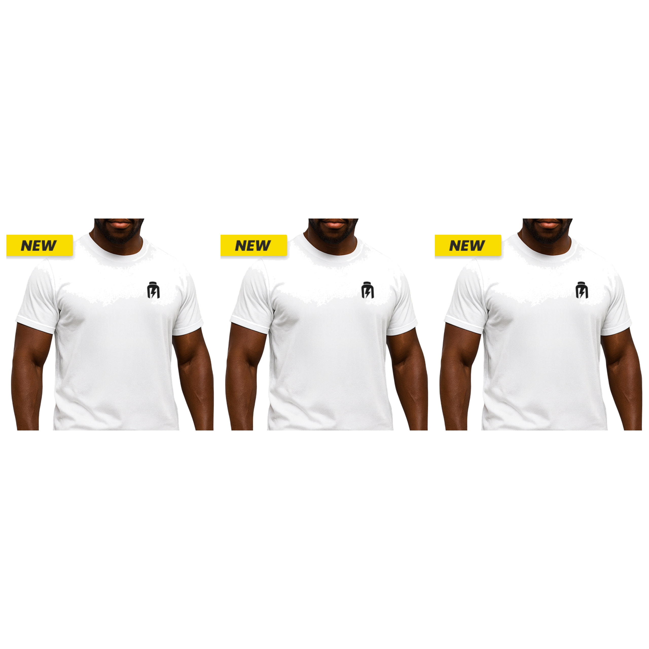 HIRO.LAB T-Shirt White Classic — zestaw 3x
