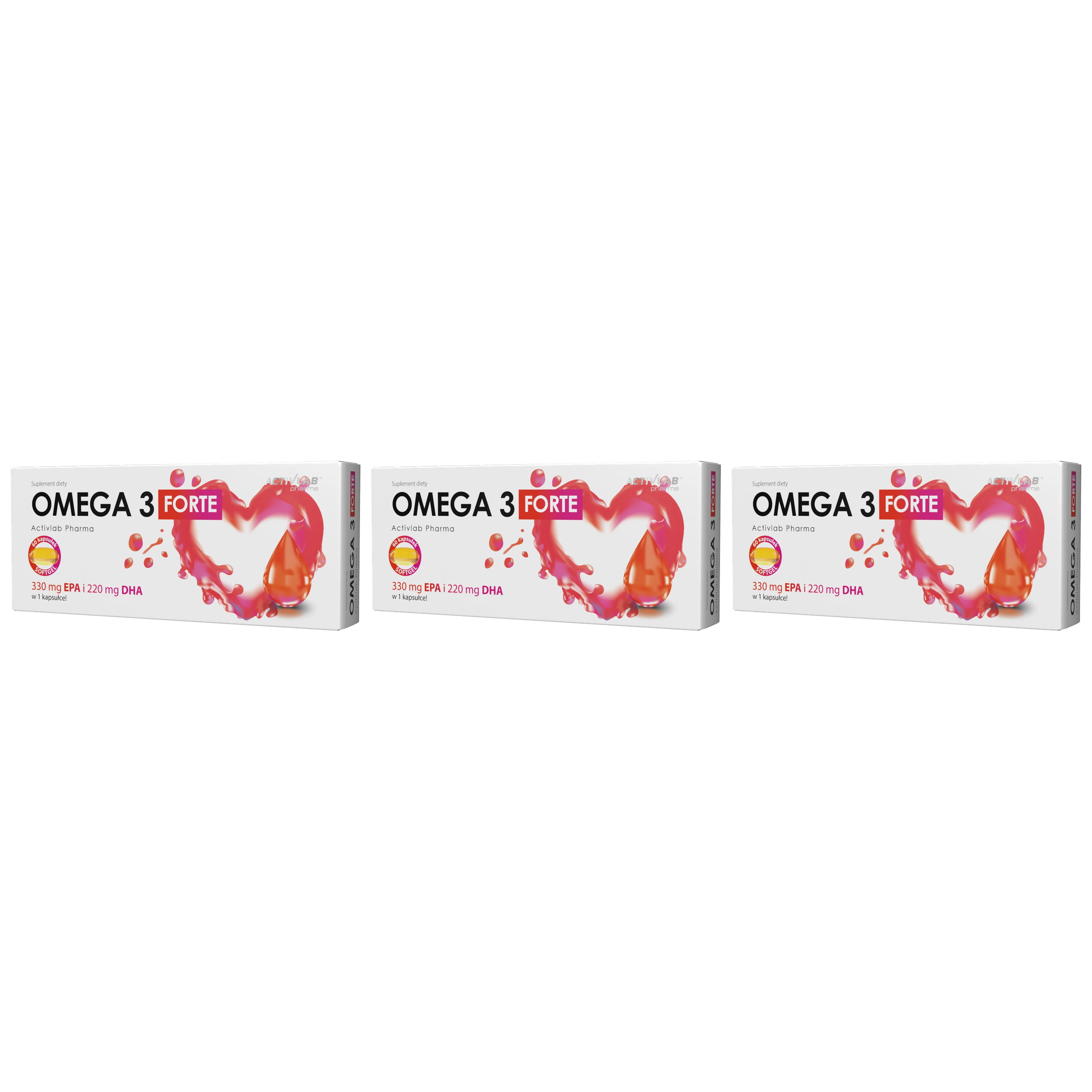 ACTIVLAB PHARMA - Omega 3 Forte - 3x 60softgels