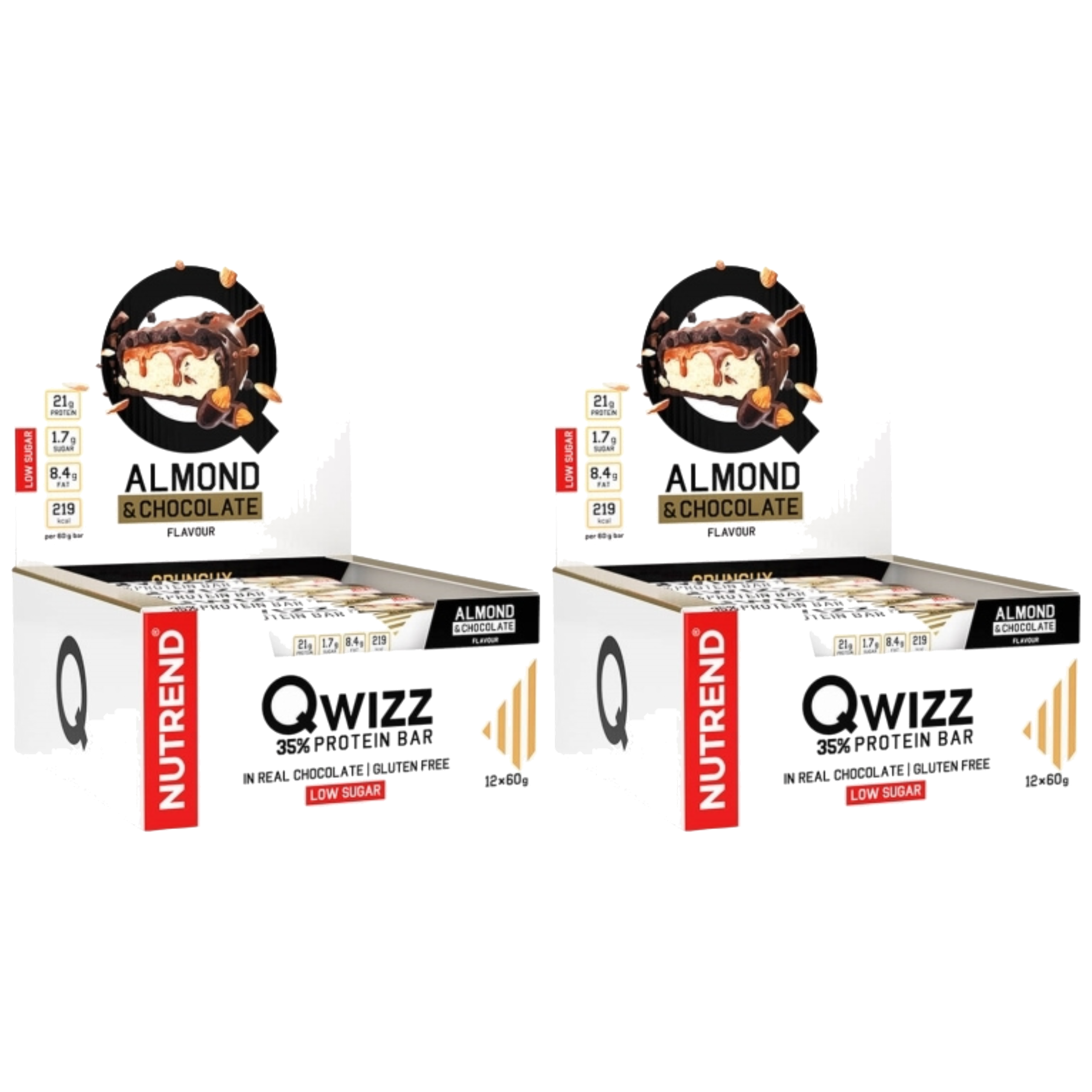 NUTREND - Baton QWIZZ Protein Bar - 24x 2x 60g