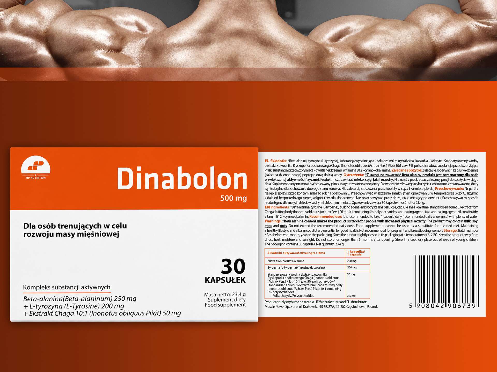 MP NUTRITION Dinabolon - 3x 30caps