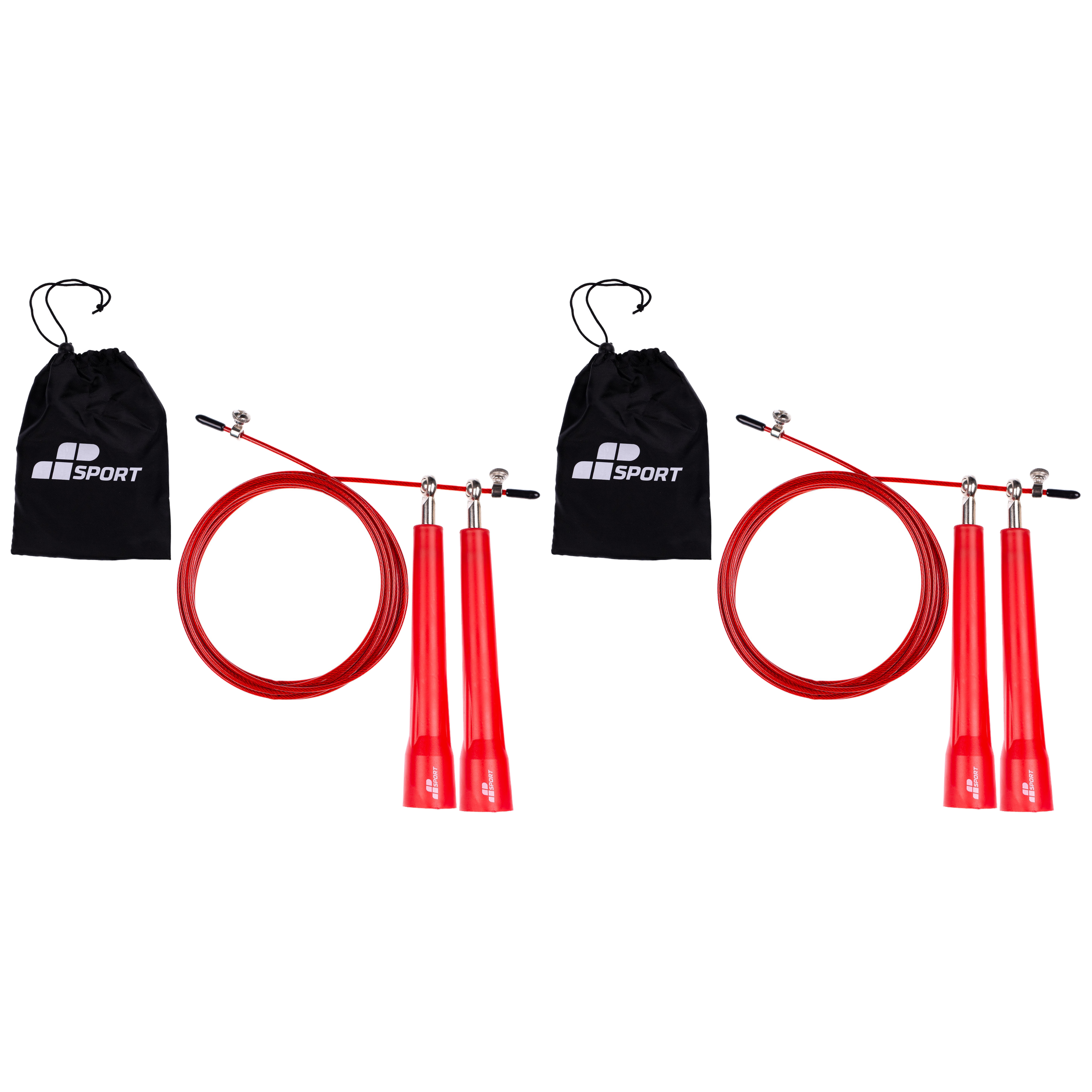 MP SPORT Jump Rope Plastic Handle - Skakanka z plastikowymi uchwytami - 2x 3m